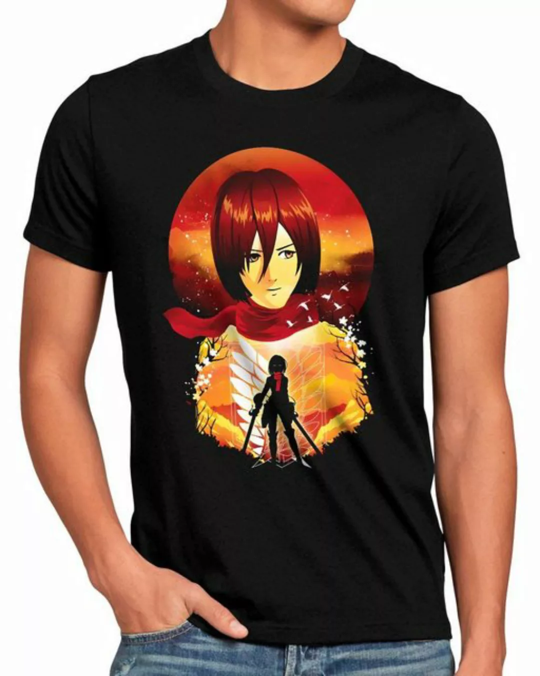 style3 Print-Shirt titan anime japan on manga attack aot günstig online kaufen