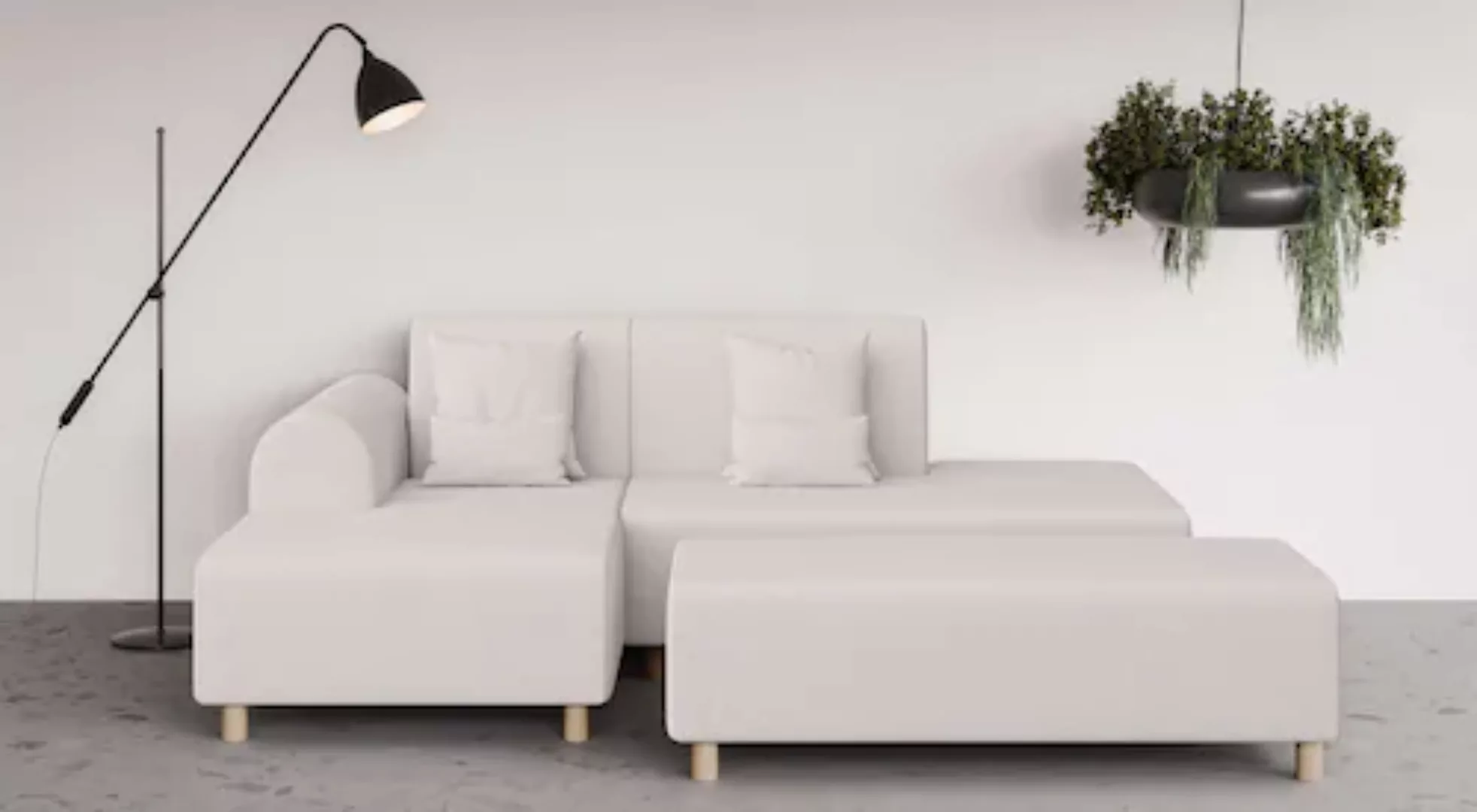 INOSIGN Ecksofa »Suyala«, L-Form mit Hocker günstig online kaufen