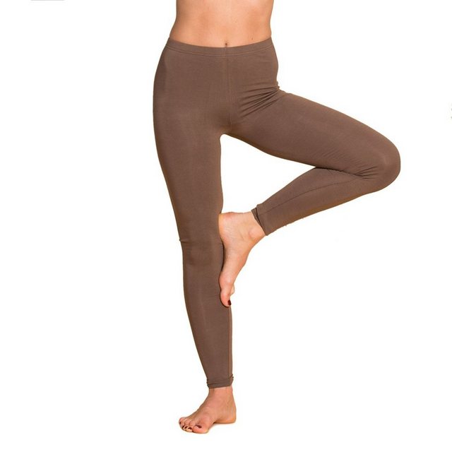 PANASIAM Leggings Einfarbige Leggings aus natürlicher Viskose in leuchtende günstig online kaufen