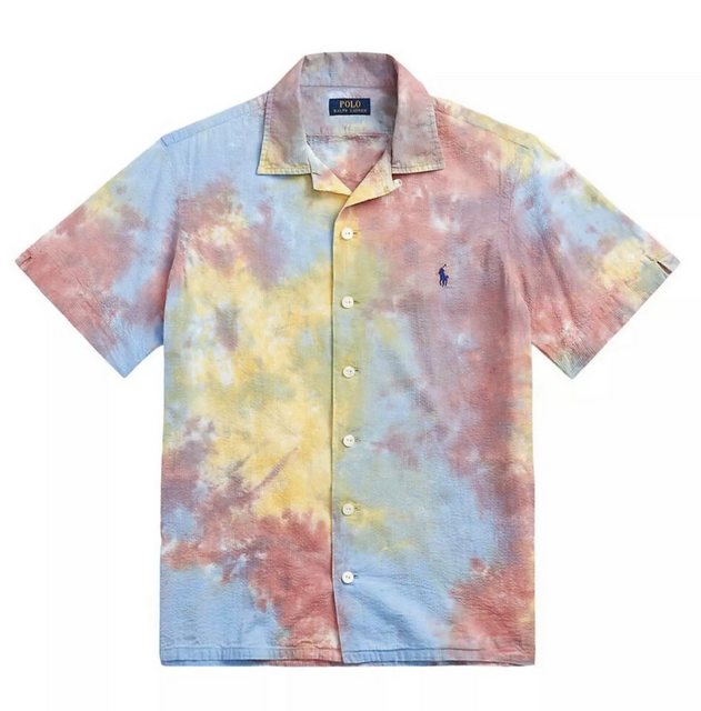 Polo Ralph Lauren Kurzarmhemd Classic Fit Tie-Dye Seersucker Hemd Strand Sh günstig online kaufen