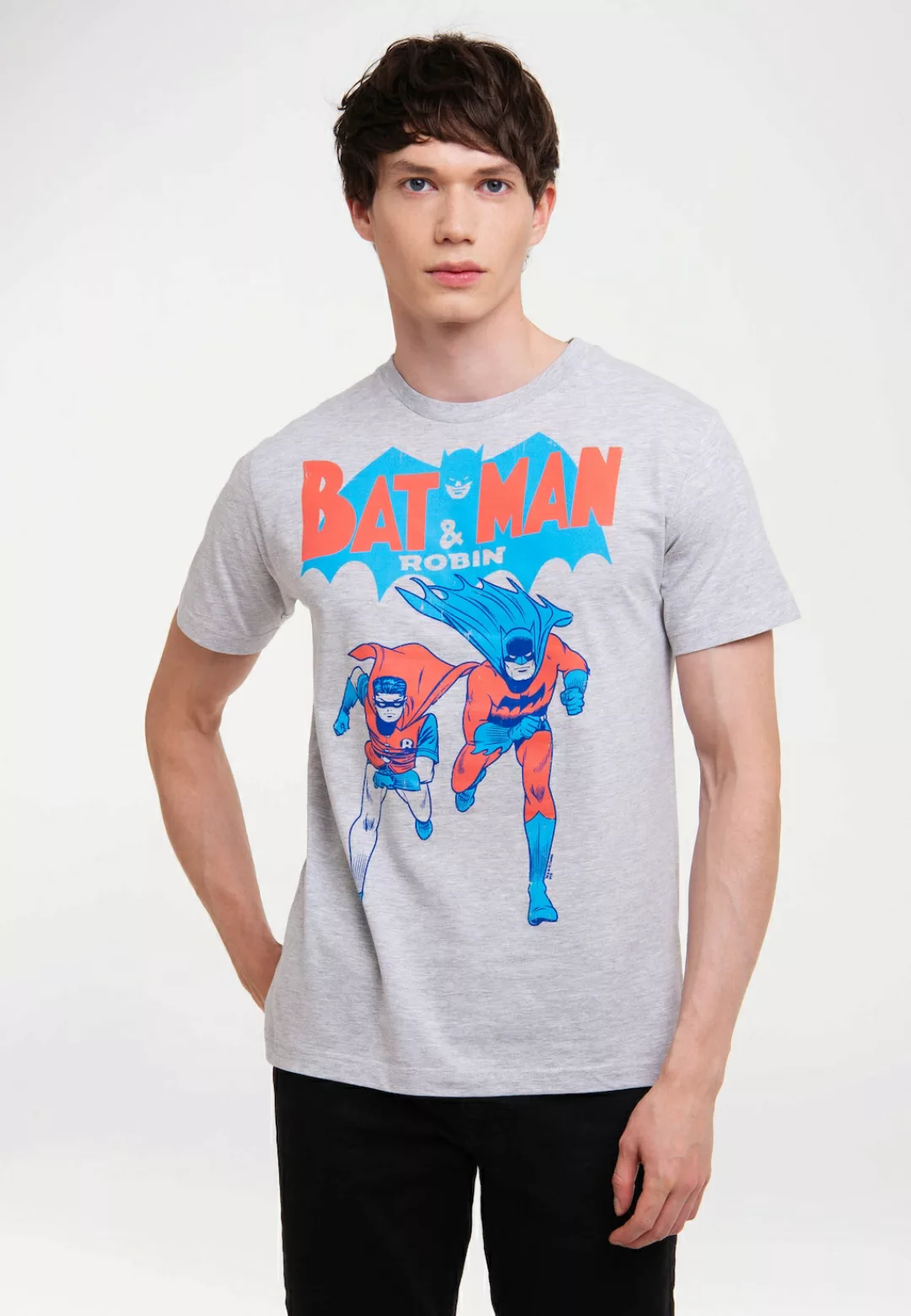 LOGOSHIRT T-Shirt "BATMAN AND ROBIN", mit coolem Frontprint günstig online kaufen