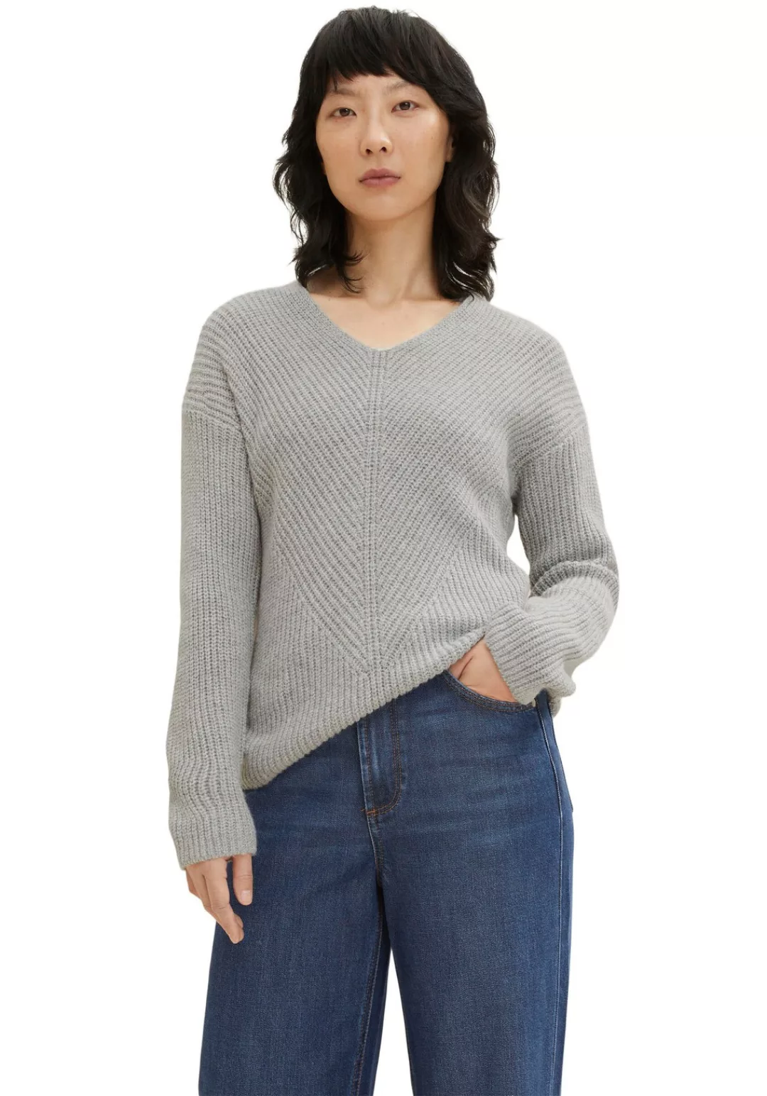 TOM TAILOR V-Ausschnitt-Pullover günstig online kaufen