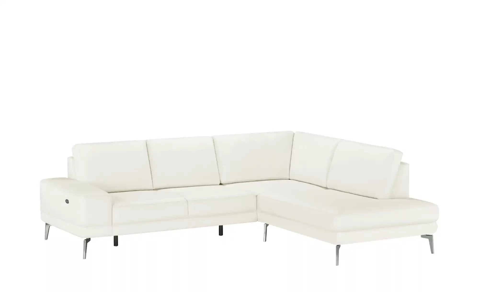 meinSofa Ecksofa aus Leder Dana ¦ weiß ¦ Maße (cm): B: 269 H: 86 T: 222.0 P günstig online kaufen