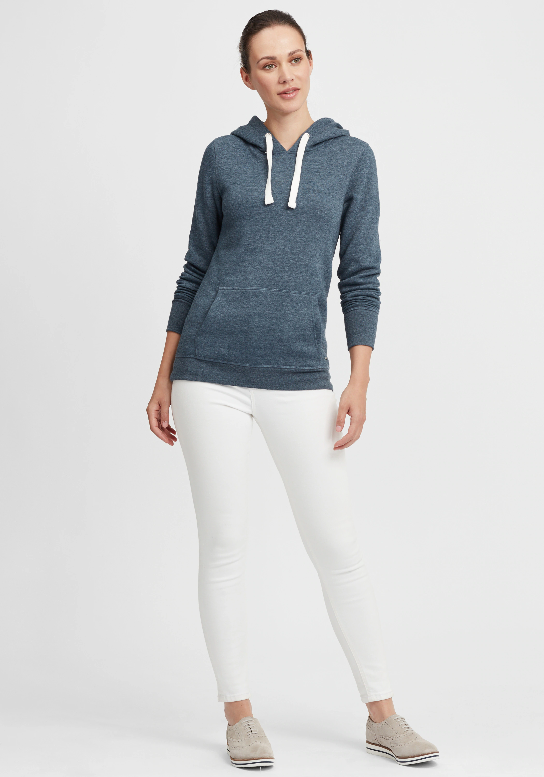 OXMO Hoodie OXOlive Kapuzenpullover mit weicher Fleece-Innenseite günstig online kaufen