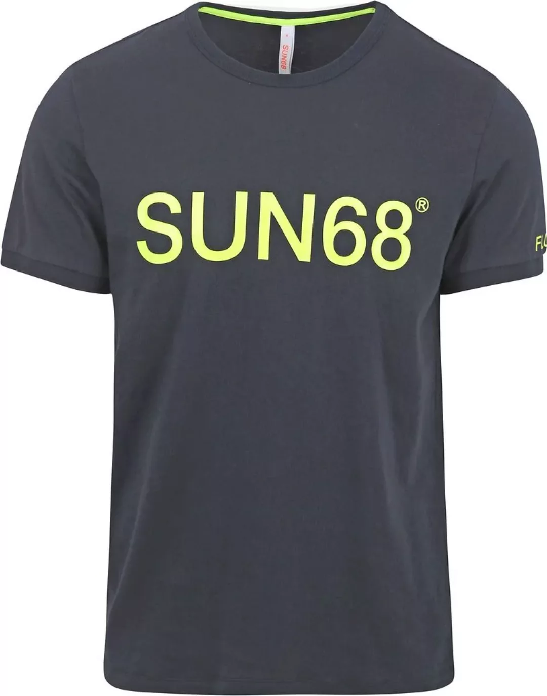 Sun68 T-Shirt Druck Logo Navy - Größe L günstig online kaufen