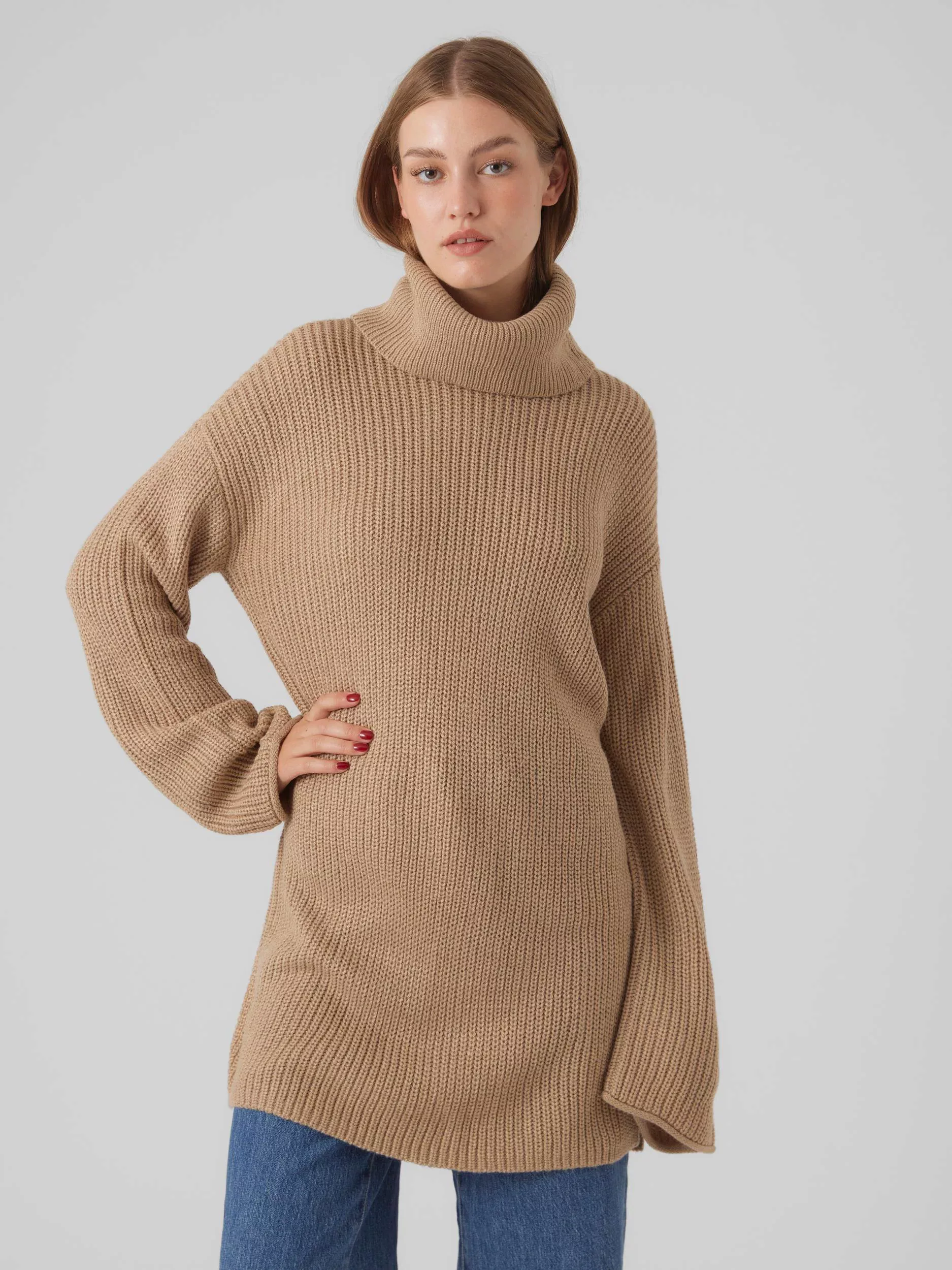 Vero Moda Rollkragenpullover VMSAYLA LS OVERSIZE COWLNK PULLOVER BOO günstig online kaufen