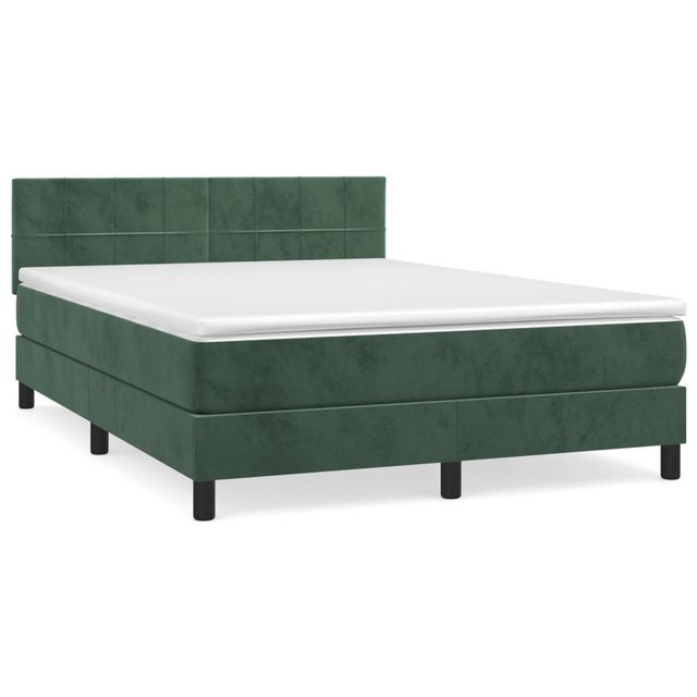 vidaXL Boxspringbett Bett Boxspringbett mit Matratze Samt (140 x 190 cm, Gr günstig online kaufen