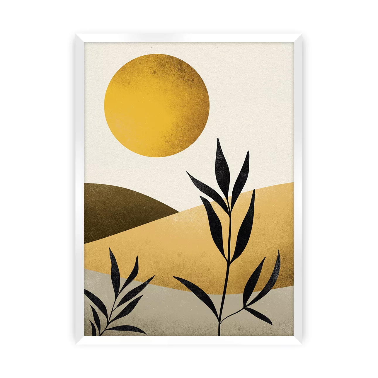 Poster Sand Desert, 50 x 70 cm, Ramka: Biała günstig online kaufen