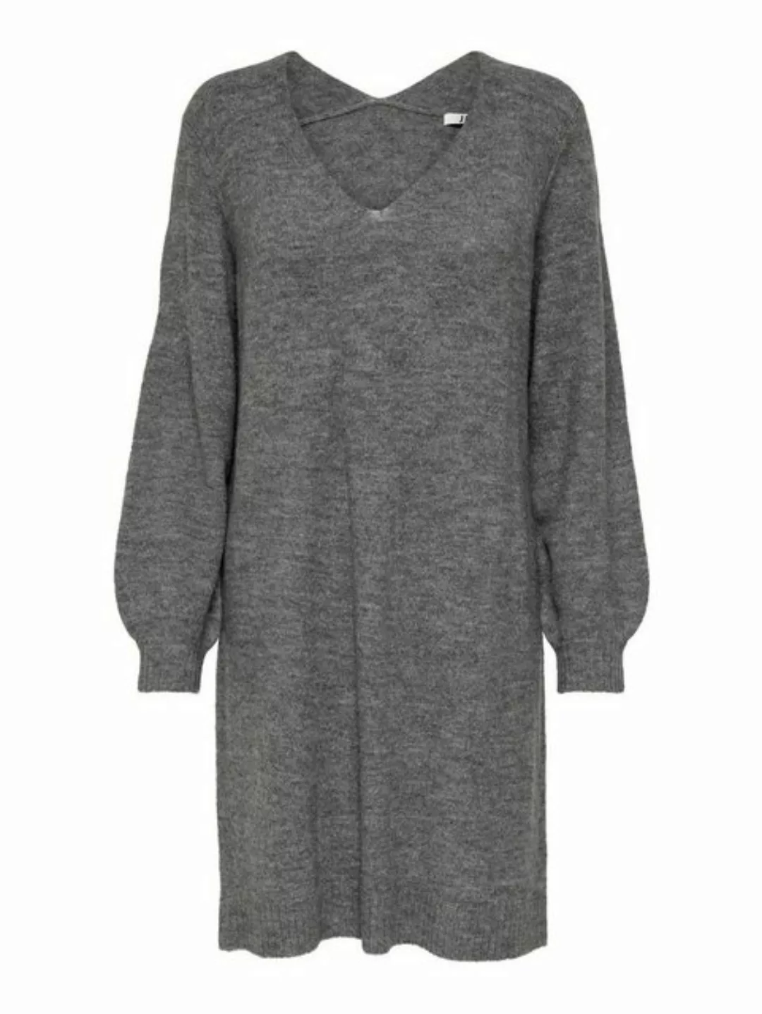 JACQUELINE de YONG Shirtkleid Langarm Strickkleid Mini V-Ausschnitt Pullove günstig online kaufen