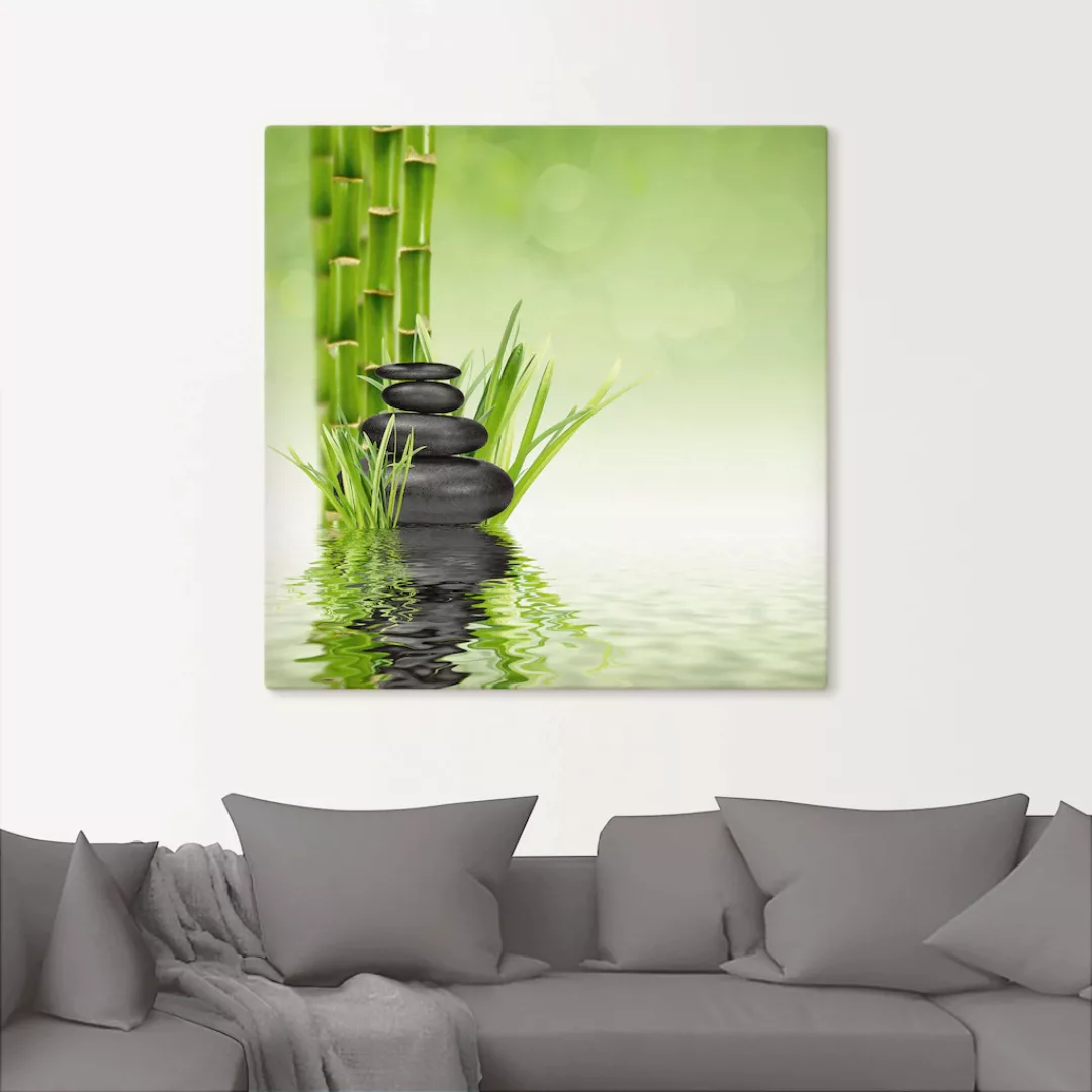 Artland Wandbild »Spa Steine«, Spa, (1 St.), als Alubild, Outdoorbild, Lein günstig online kaufen