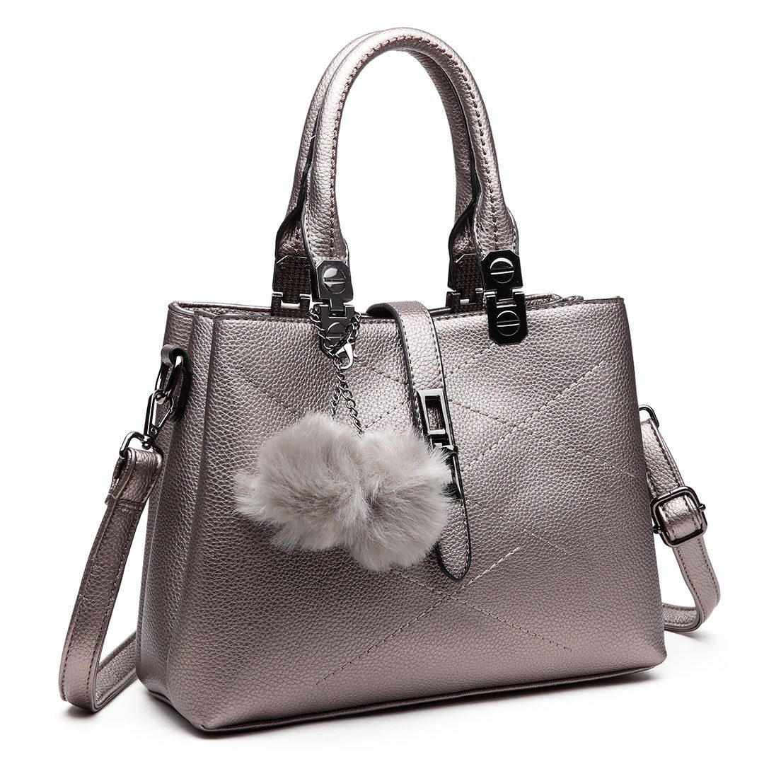 Miss Lulu Umhängetasche Schultertasche im Leder-Look günstig online kaufen