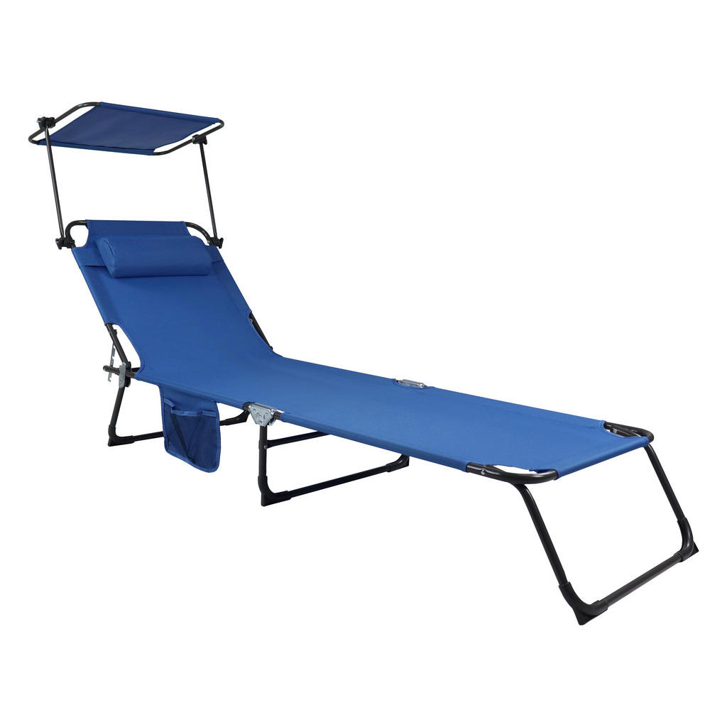 VCM Sonnenliege Bindox blau Stahl B/H/L: ca. 55x24x185 cm günstig online kaufen