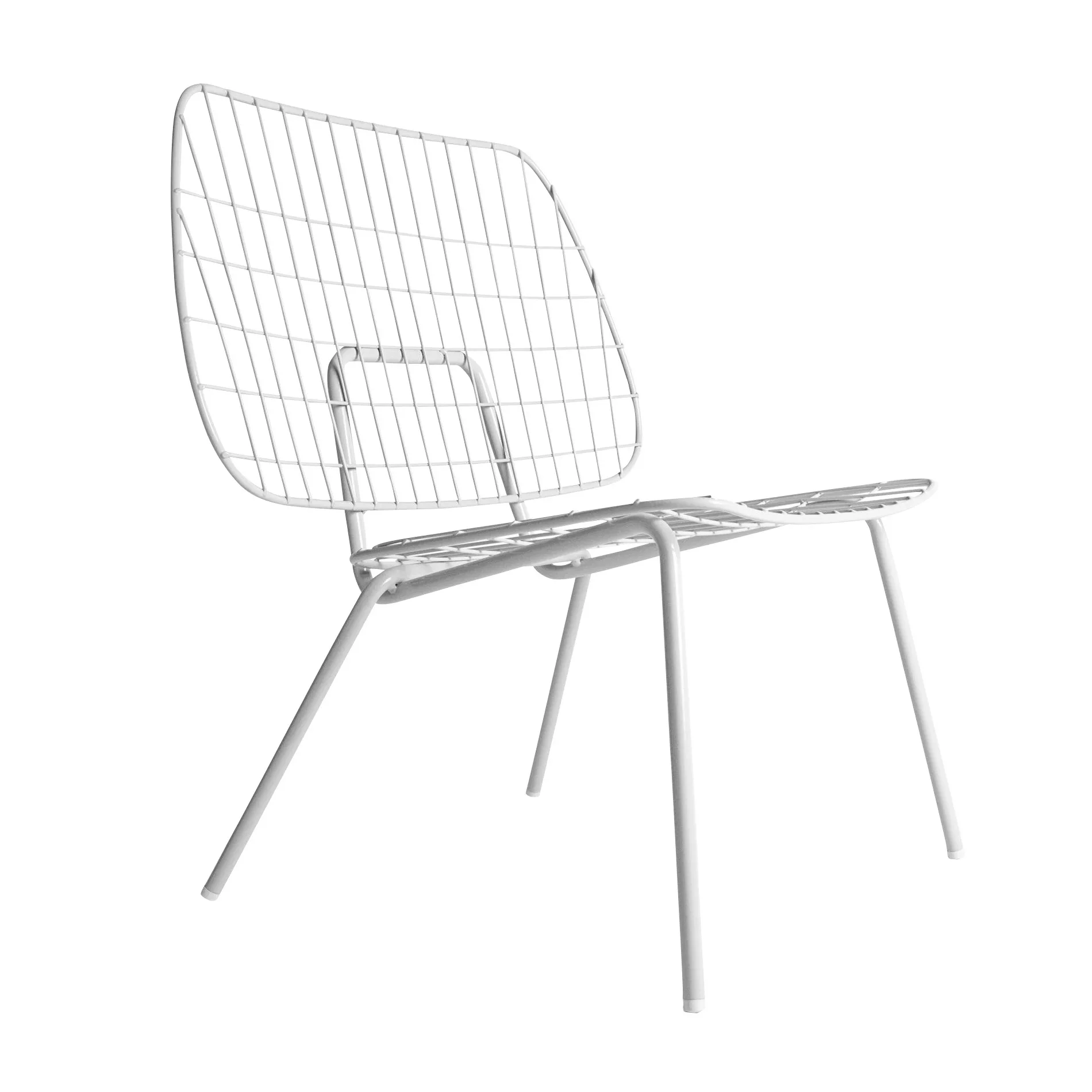 Menu - WM String Lounge Stuhl - weiß/pulverbeschichtet/BxHxT 66x71,5x53cm/f günstig online kaufen
