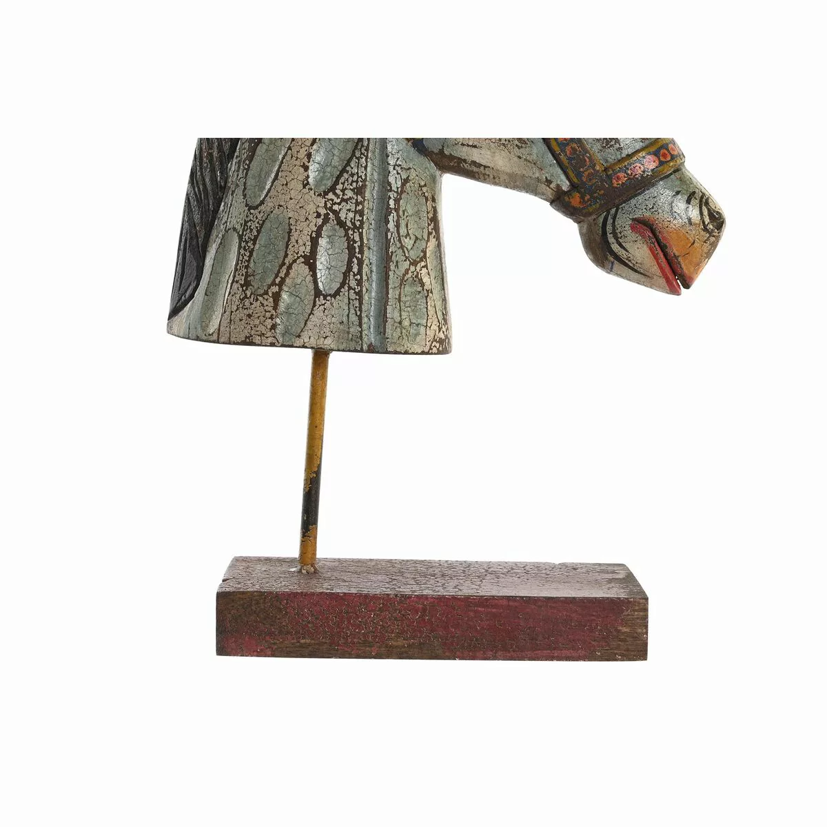 Deko-figur Dkd Home Decor Pferd Eisen Mango-holz (24 X 12 X 35 Cm) günstig online kaufen