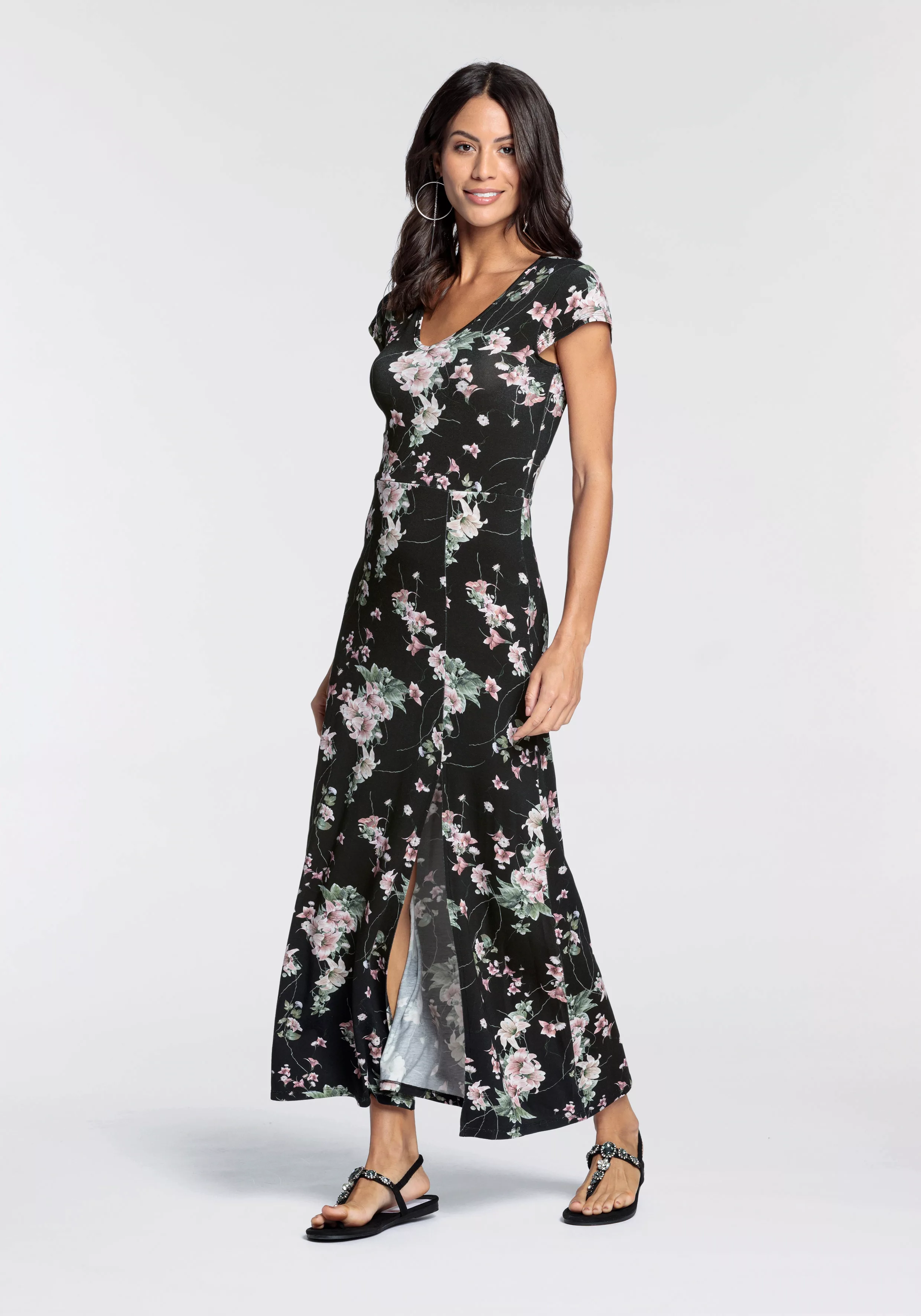 Melrose Maxikleid mit elegantem Blumen-Print - NEUE KOLLEKTION günstig online kaufen