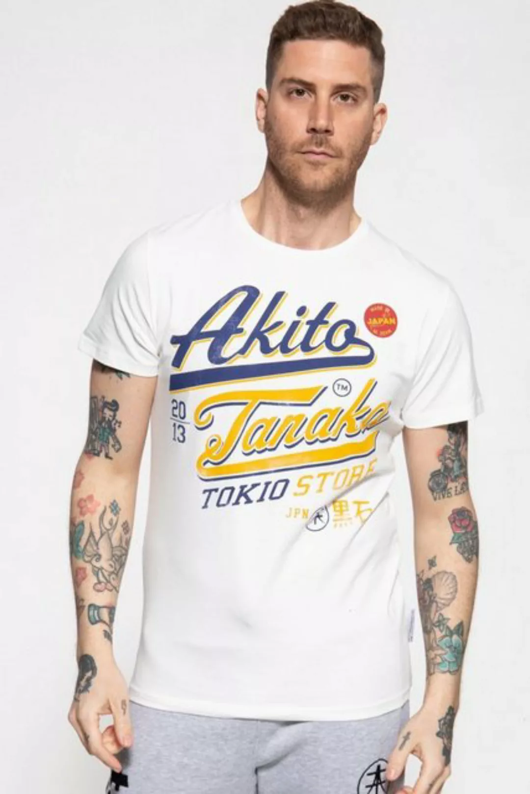 Akito Tanaka T-Shirt Tokio Beach mit Retro Print günstig online kaufen