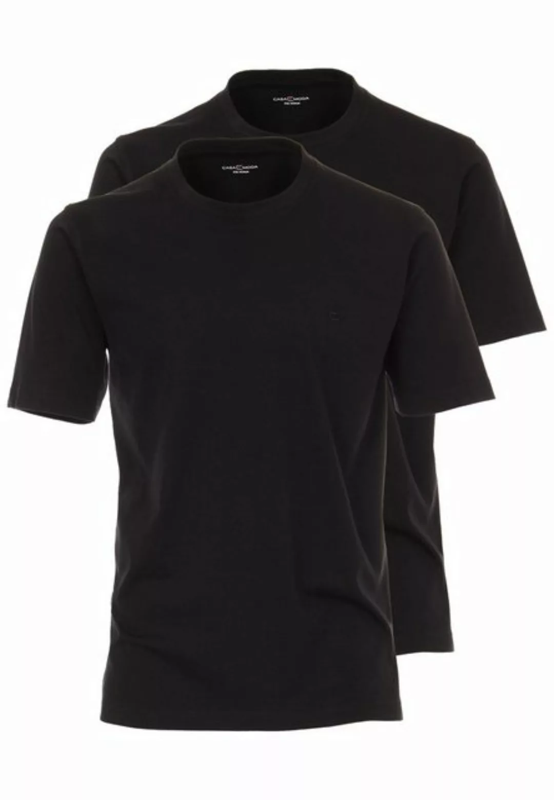 CASAMODA T-Shirt 2er Pack Basic (Spar-Set, 2-tlg) T-Shirt - Baumwolle - Atm günstig online kaufen