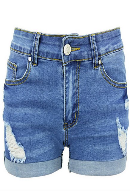 CHENIN Jeansshorts Damen-jeansshorts mit bündchen und low-rise-jeans Stylis günstig online kaufen