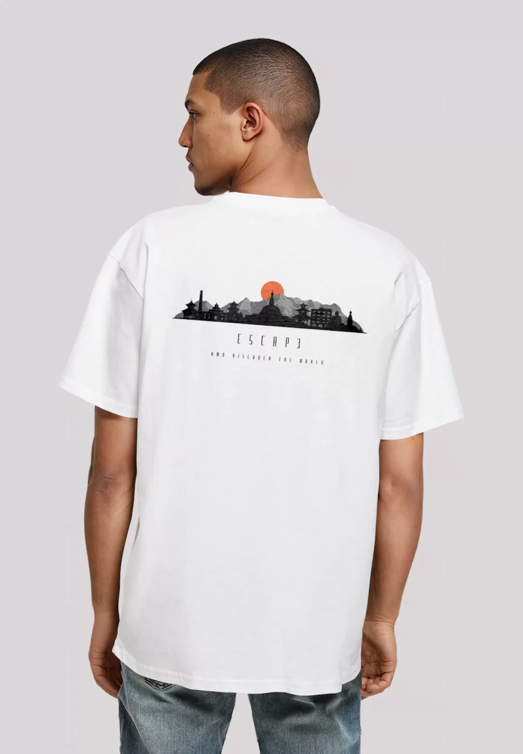 F4NT4STIC T-Shirt "Oversize Escape Discover the World Asian Town", Premium günstig online kaufen