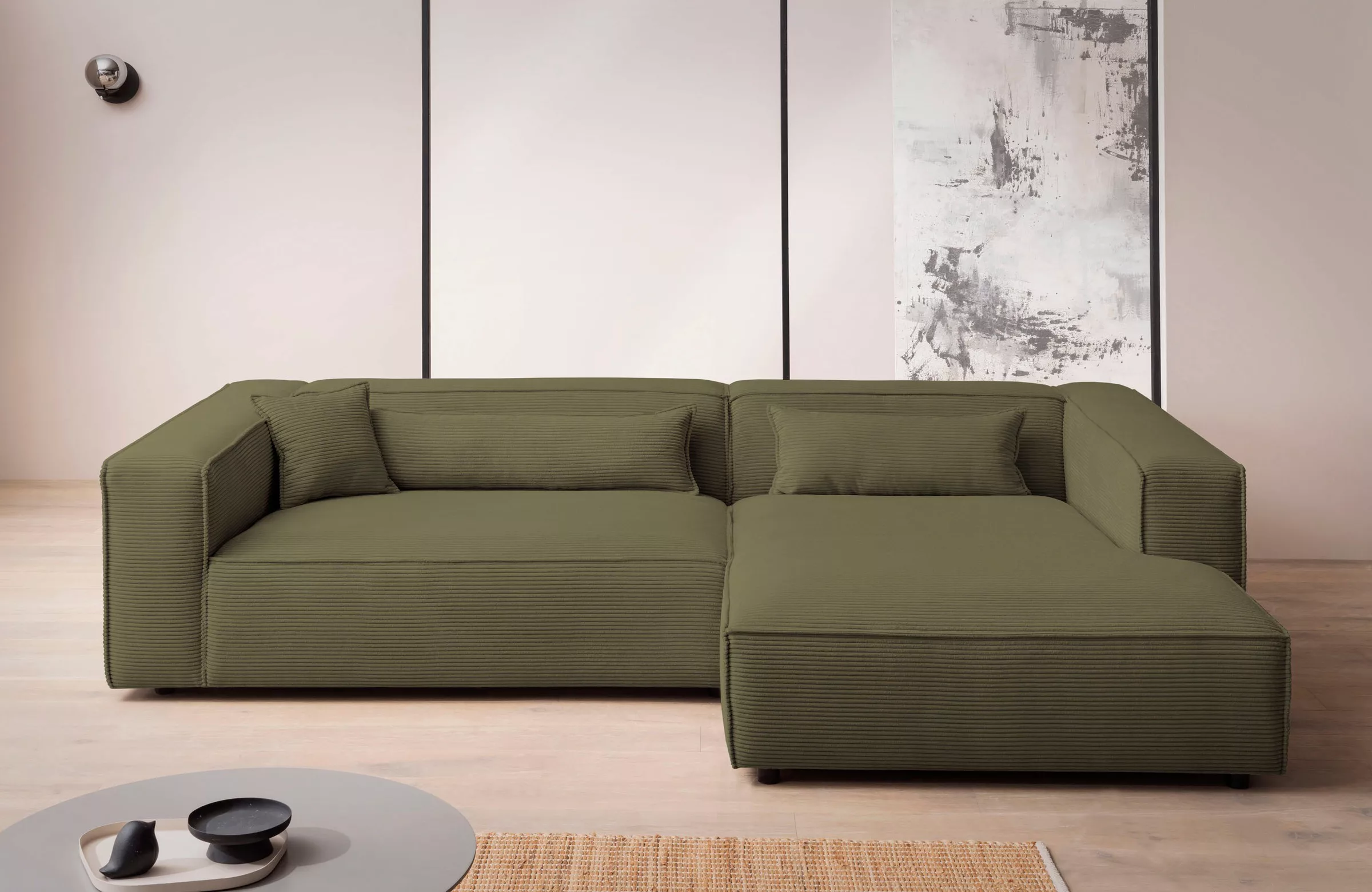 LeGer Home by Lena Gercke Ecksofa »PIARA XXL, Big-Sofa in Cord oder Leineno günstig online kaufen