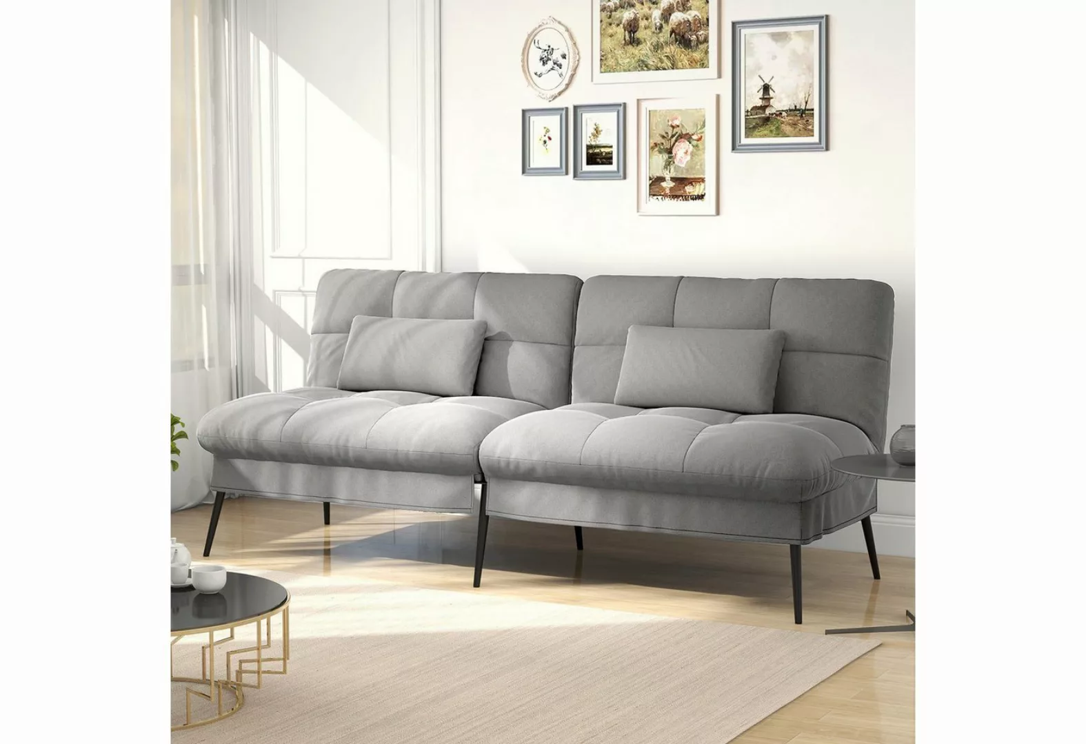 COMHOMA Schlafsofa Bettsofa mit Schlaffunktion, Klappsofa, Couch Gästebett günstig online kaufen