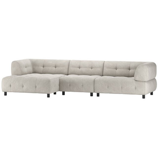 WOOOD Ecksofa Chaiselongue Louis aus Chenille-Stoff Links günstig online kaufen