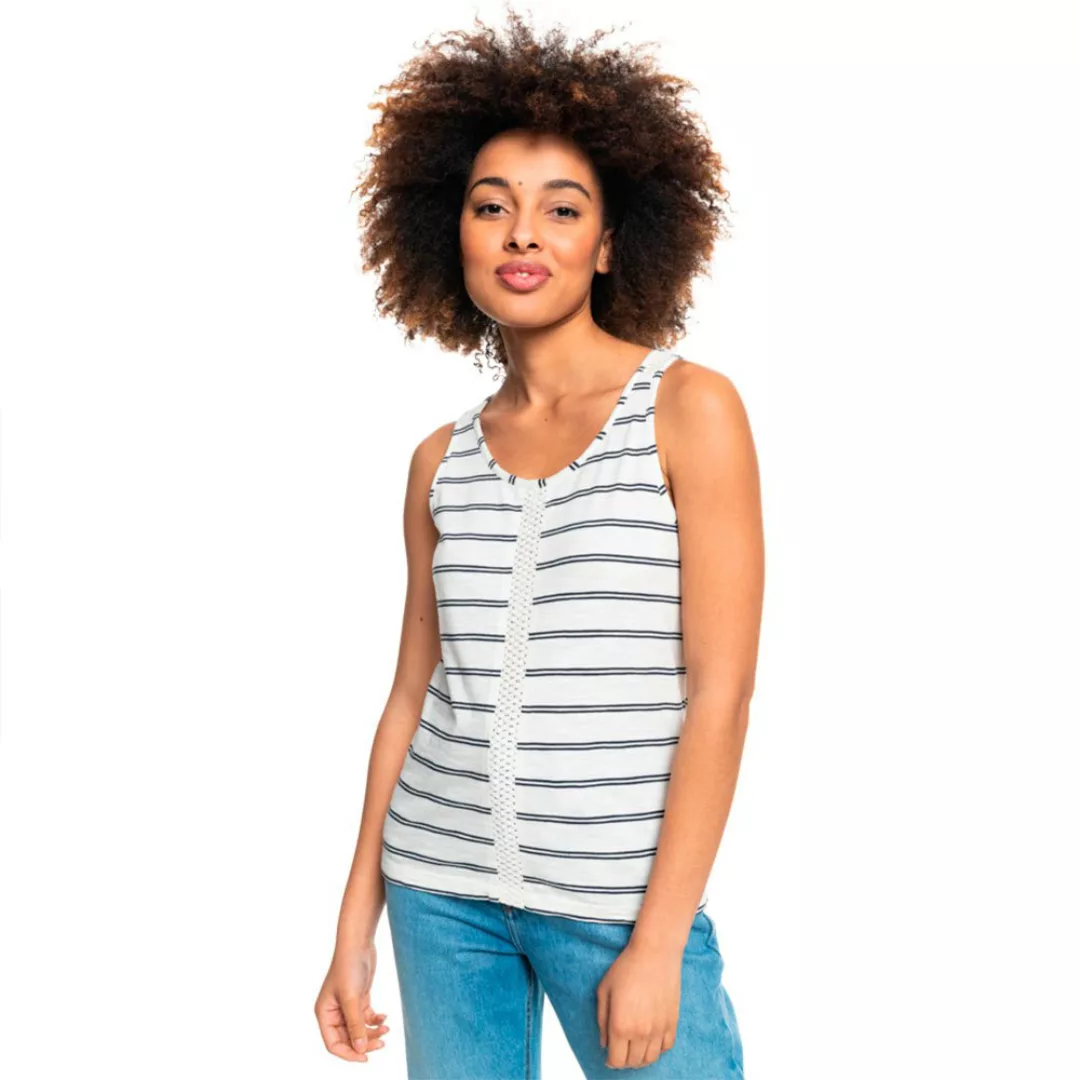 Roxy Flying Dove Stripy Ärmelloses T-shirt XS Snow White Horiz Will Stripes günstig online kaufen