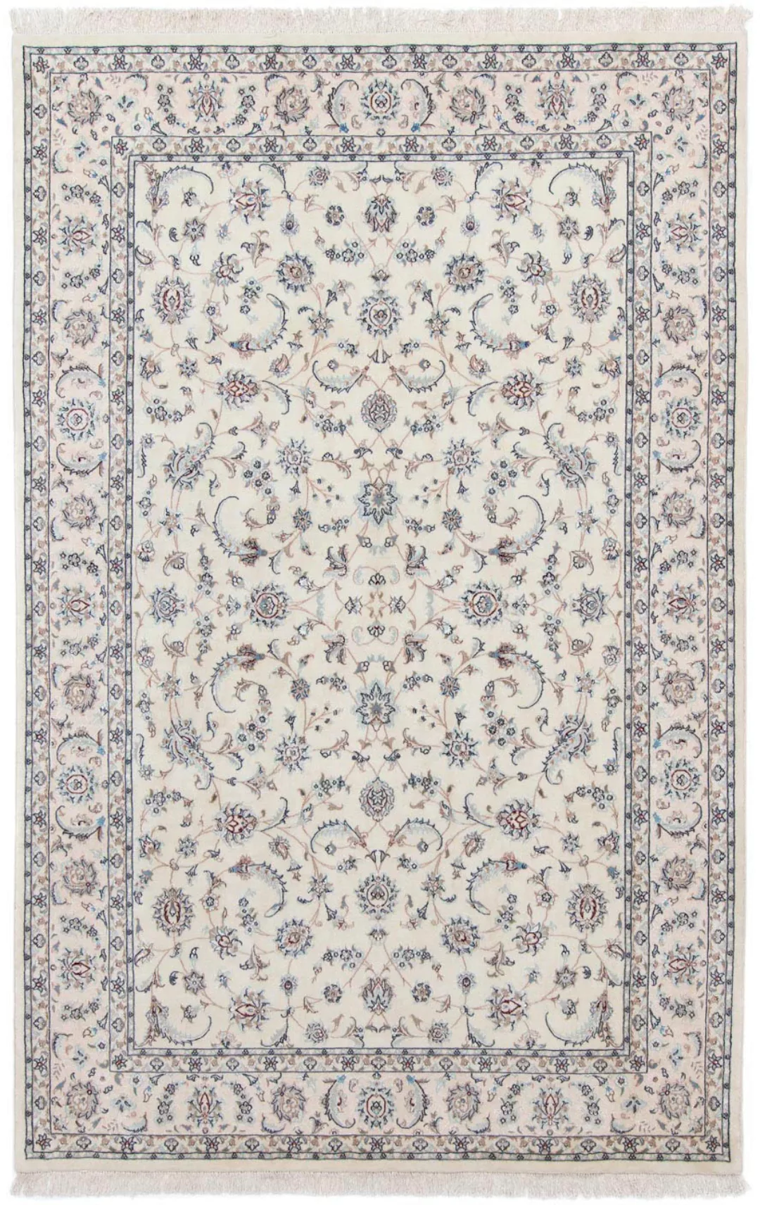 morgenland Wollteppich »Nain 9la Blumenmuster Argento 300 x 199 cm«, rechte günstig online kaufen