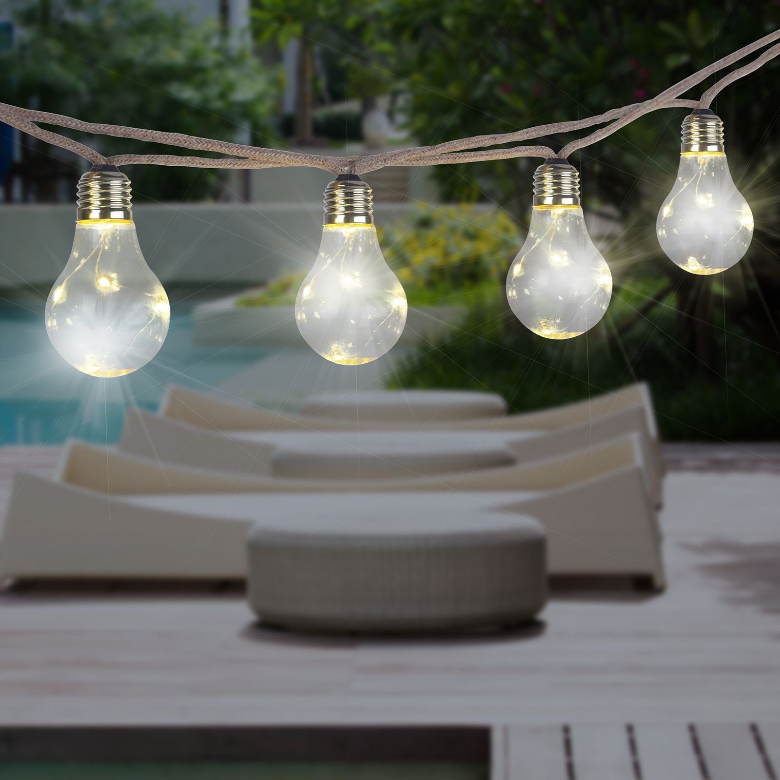 GLOBO LIGHTING LED Solarleuchte Solar Lichterkette günstig online kaufen
