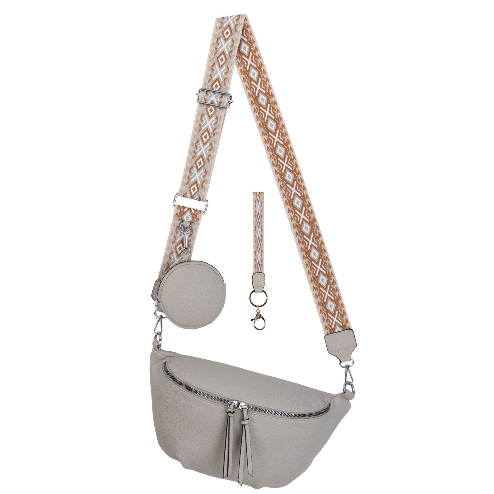 EAAKIE Gürteltasche Bauchtasche Umhängetasche Crossbody-Bag Kunstleder günstig online kaufen