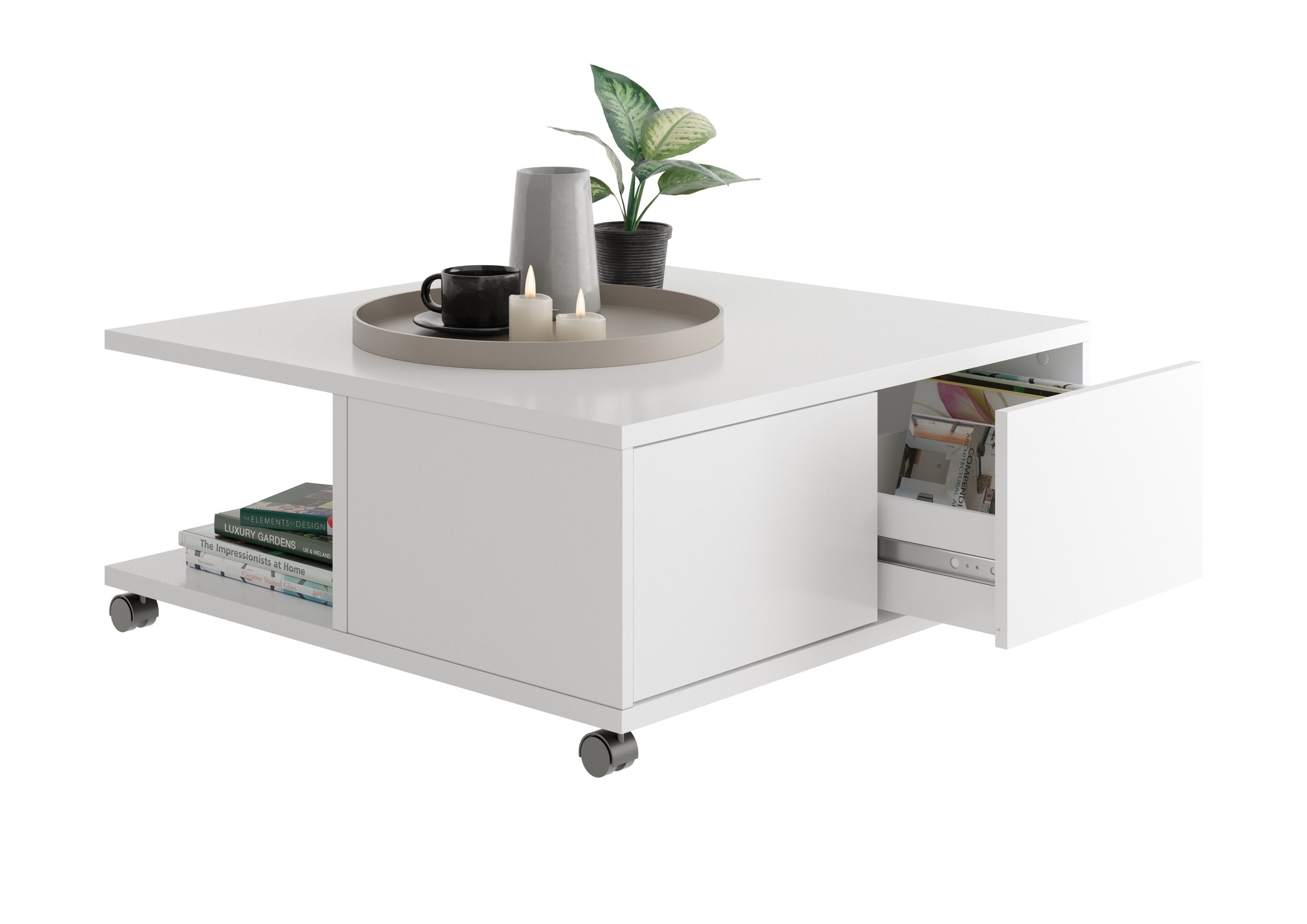 PREISBRECHER Couchtisch TWIN 1, in weiß günstig online kaufen