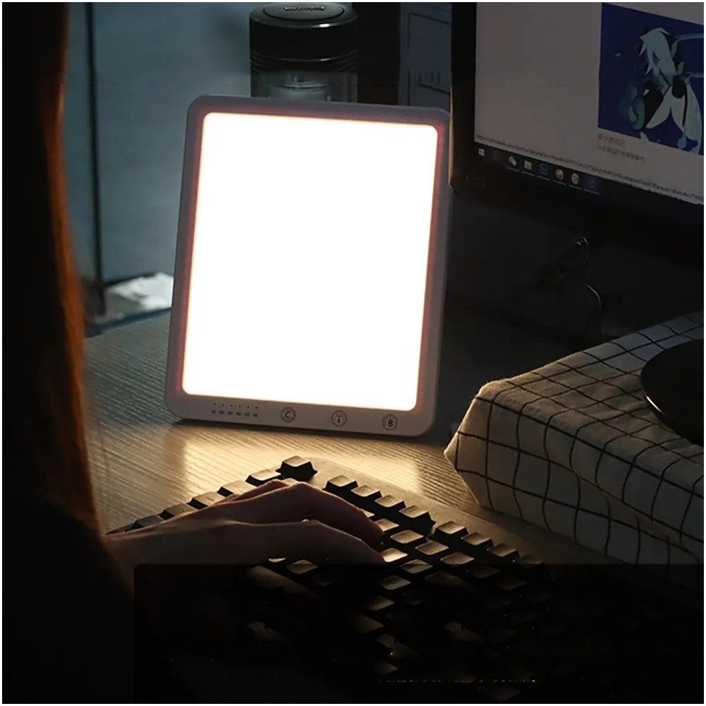 PRIISF Tisch-Tageslichtlampe SAD Tageslichtlampe LED Tageslichtleuchte günstig online kaufen