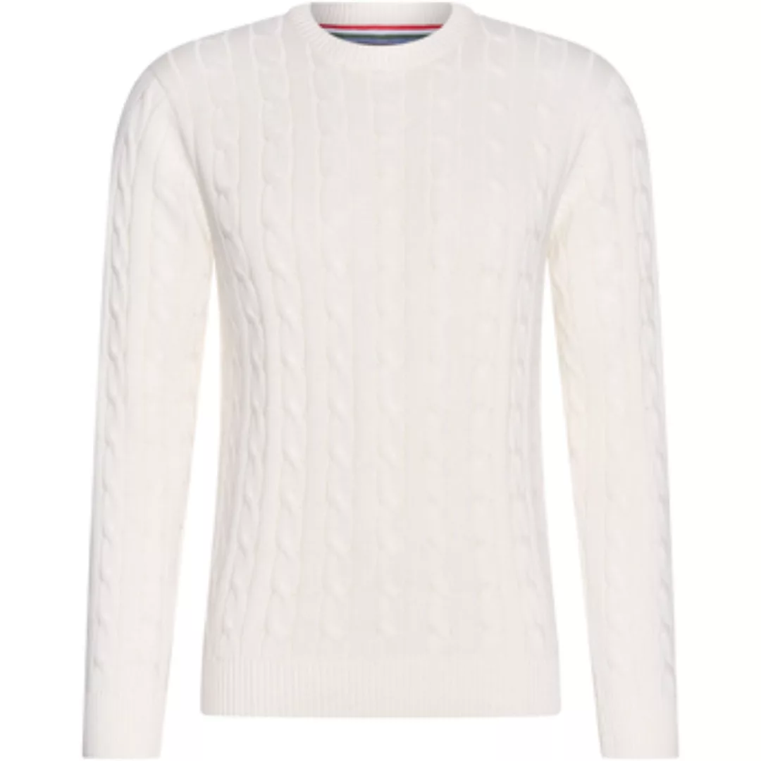 Cappuccino Italia  Sweatshirt Cable Pullover Wit günstig online kaufen