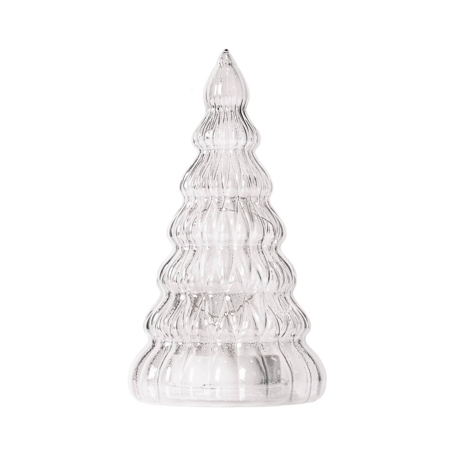 LED-Dekofigur Lucy, Baum aus Glas klar/weiß 23,5cm günstig online kaufen