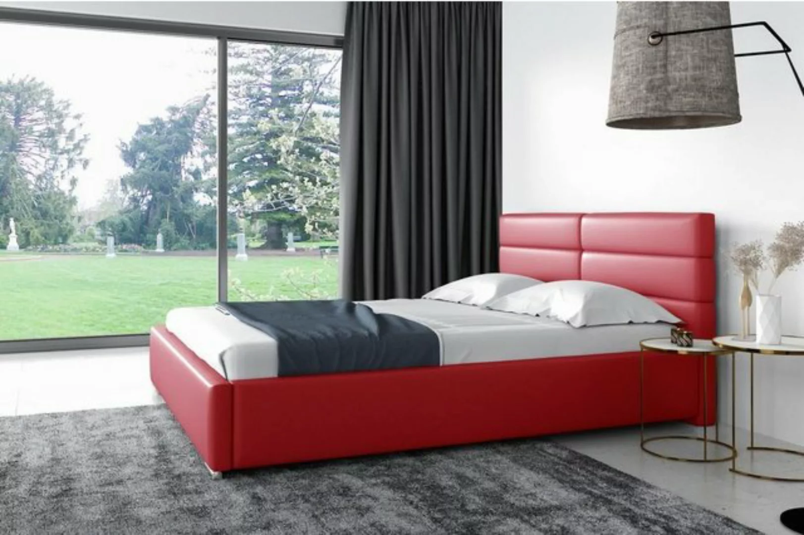 JVmoebel Polsterbett, Bettrahmen Holz Design Doppel Hotel Modern Bett Bette günstig online kaufen