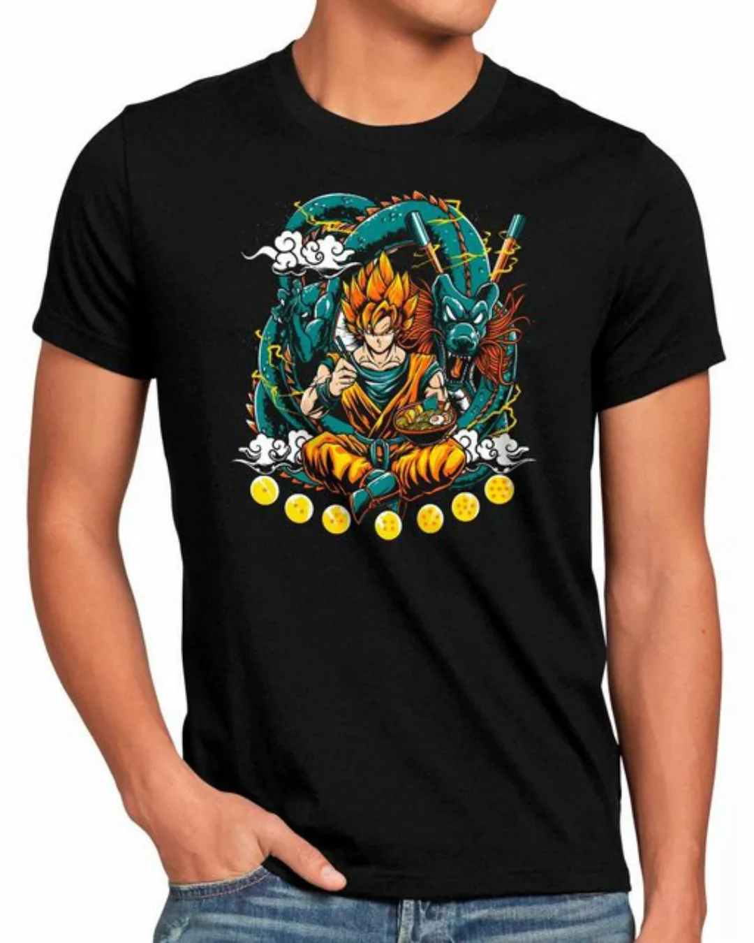 style3 Print-Shirt Herren T-Shirt Goku Ramen super dragonball z gt songoku günstig online kaufen