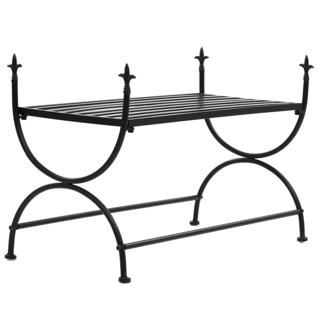 Bank Vintage-stil Metall 83 X 42 X 55 Cm Schwarz günstig online kaufen