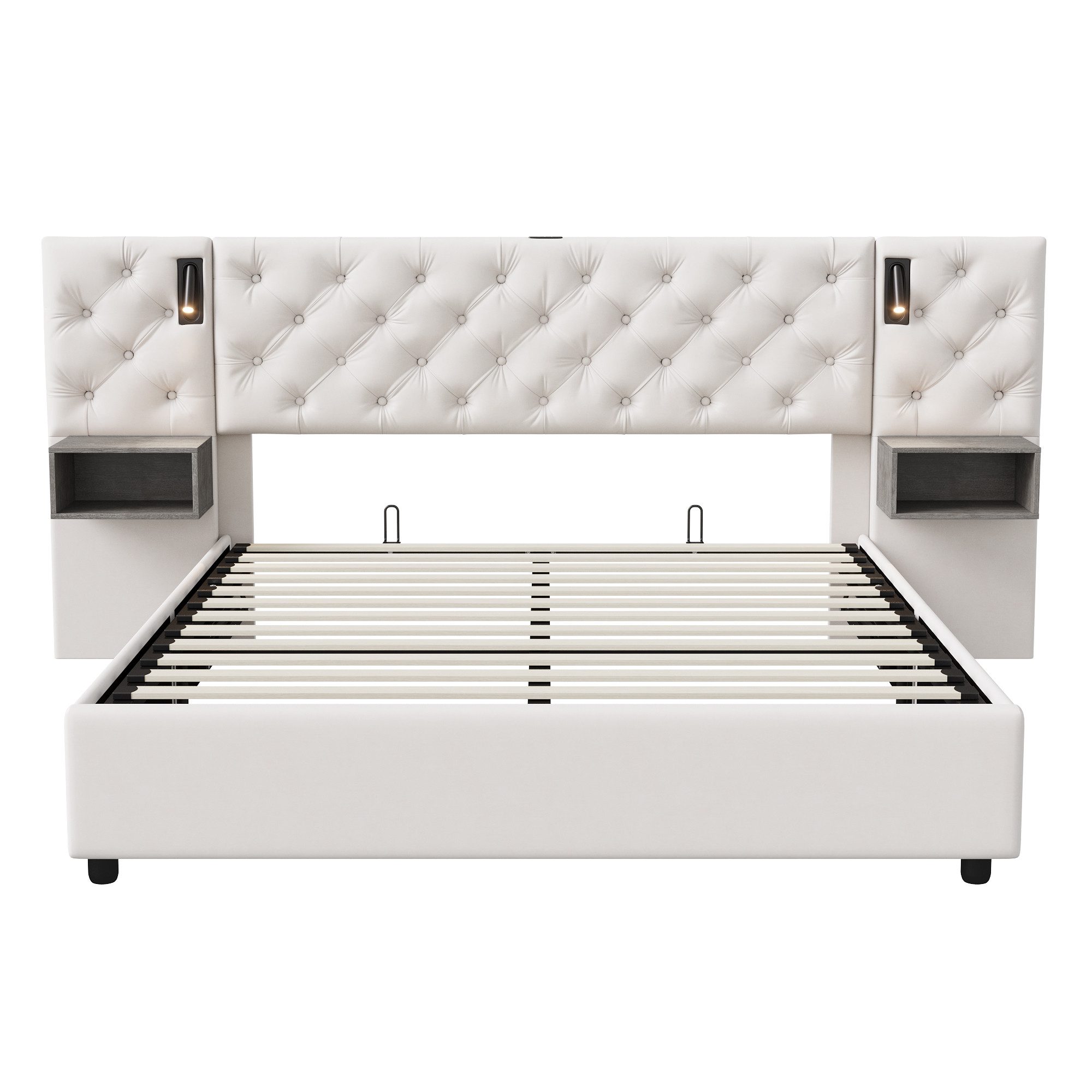 PXloue Polsterbett Doppelbett 160×200cm mit 2 günstig online kaufen
