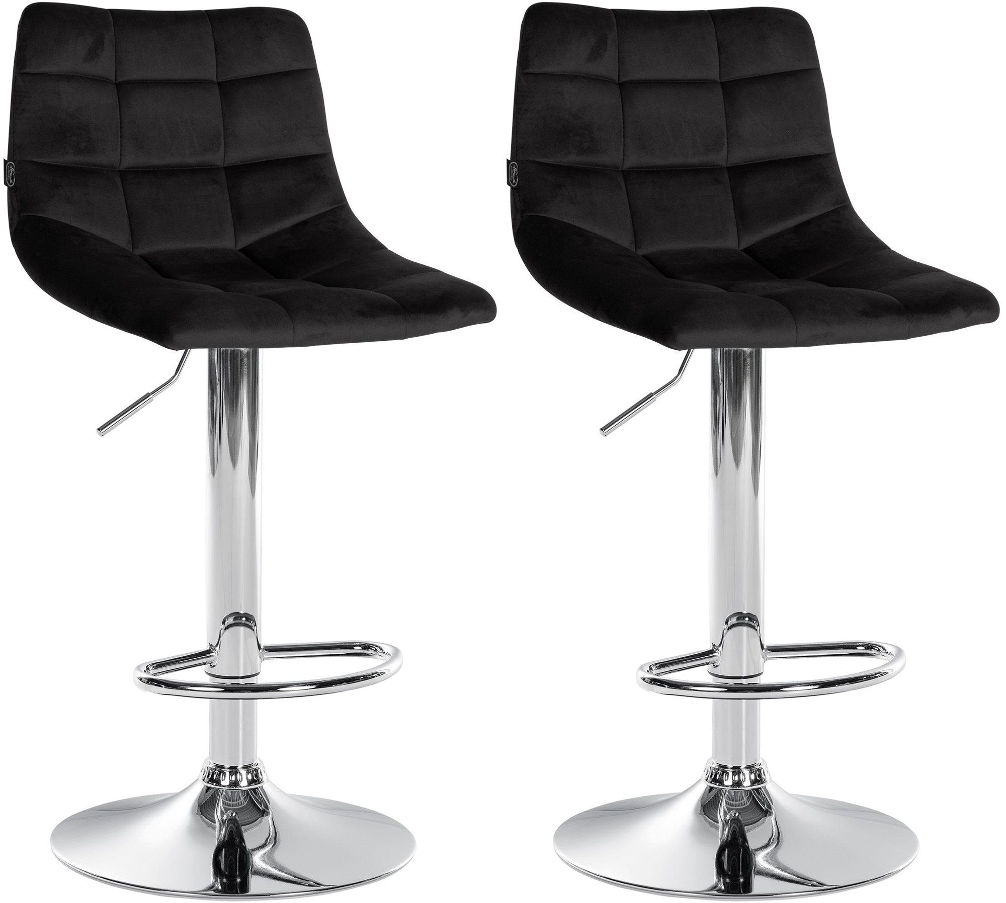 CLP Barhocker Jerry Samt (2er Set, günstig online kaufen