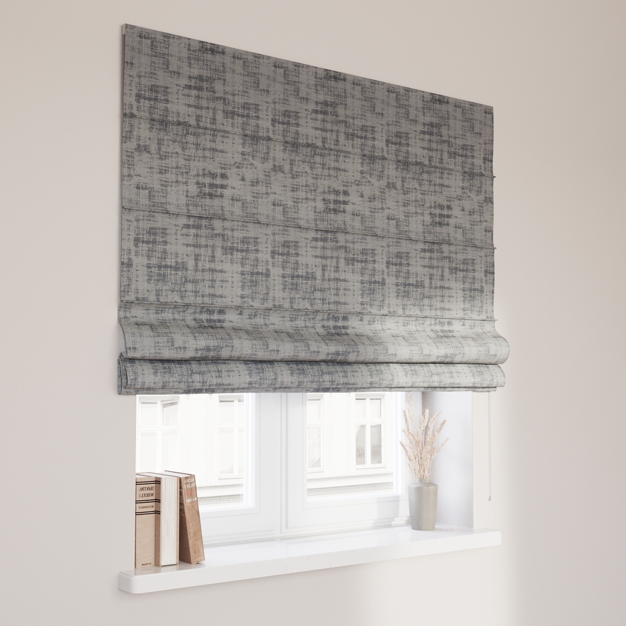 Dekoria Raffrollo Capri, grau, 120 x 150 cm günstig online kaufen