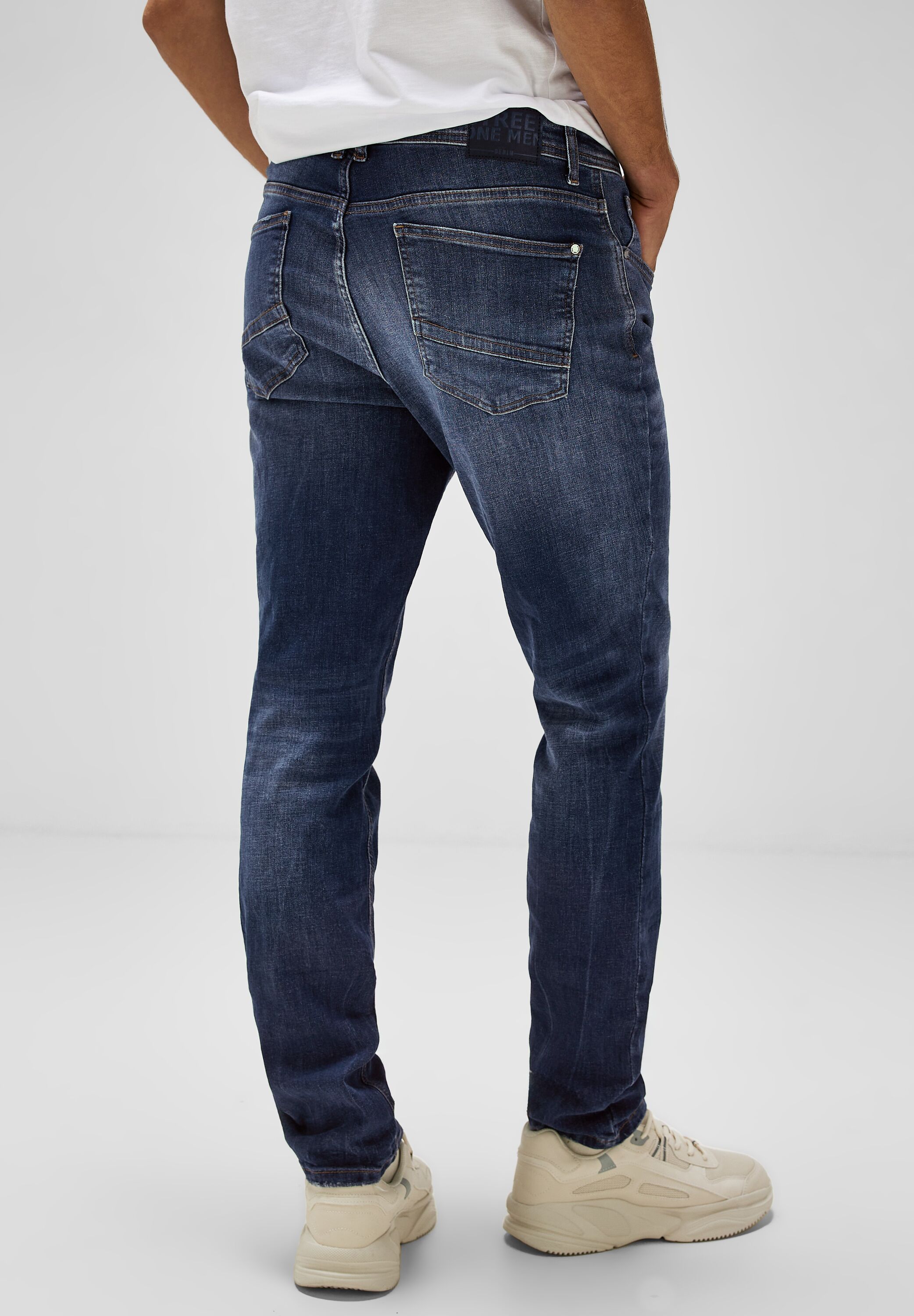 STREET ONE MEN Regular-fit-Jeans, im Used Look günstig online kaufen