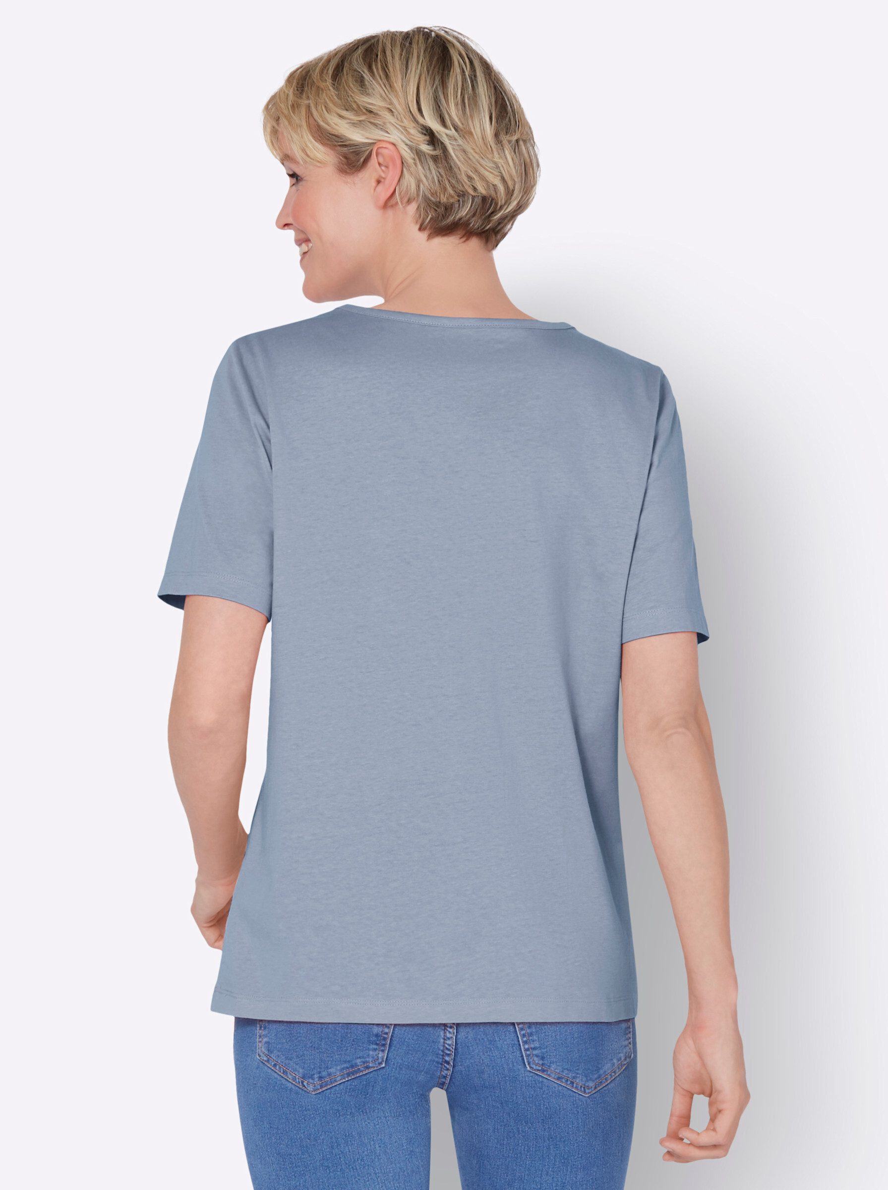 Classic Basics V-Shirt "Kurzarm-Shirt", (1 tlg.) günstig online kaufen