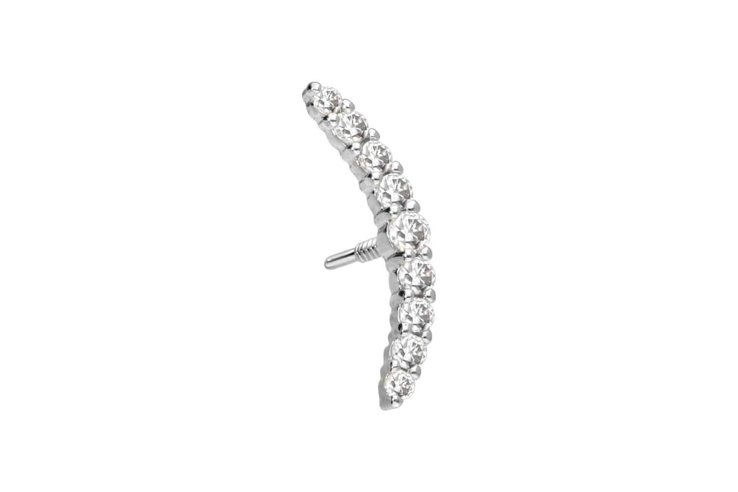 PIERCINGLINE Piercing-Set 14 Karat Gold Schraubaufsatz günstig online kaufen