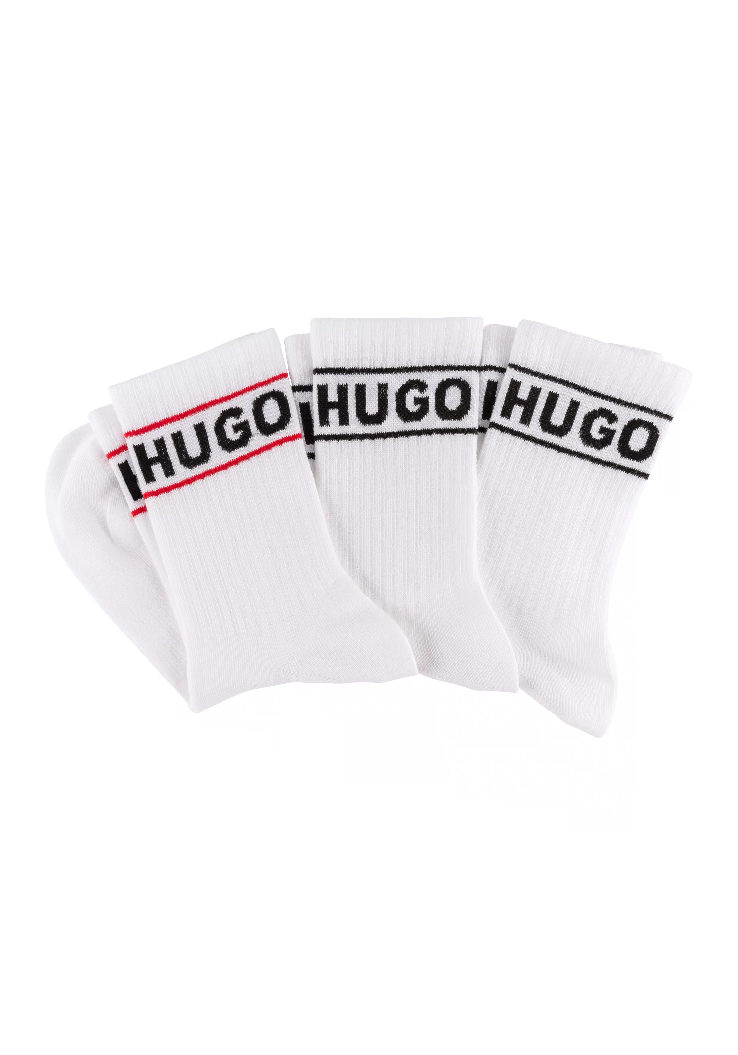 HUGO Underwear Freizeitsocken "3P QSRIB SPORTY CC W", (Packung, 3 Paar, 3er günstig online kaufen