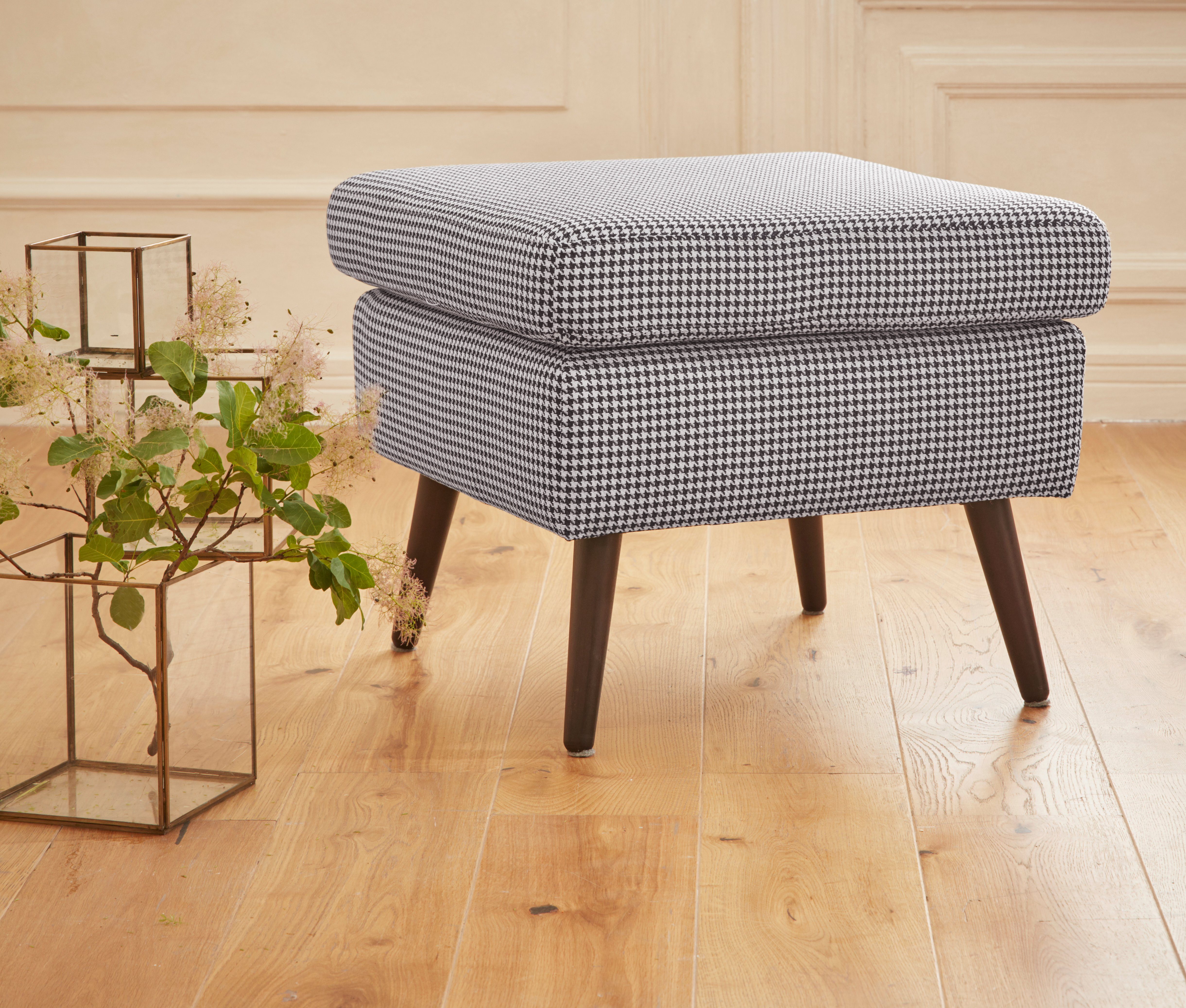 Home affaire Hocker "Salla", Bezug auch in Luxus-Microfaser in Teddyfellopt günstig online kaufen