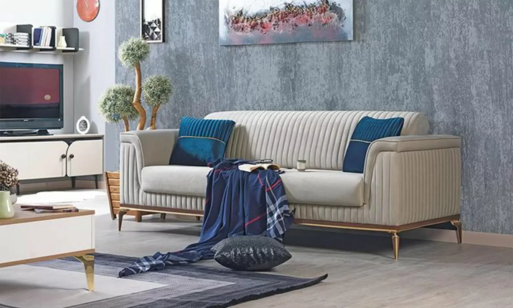 JVmoebel 3-Sitzer Polstercouch Sofa Dreisitzer Couch Sitzmöbel Polster Möbe günstig online kaufen