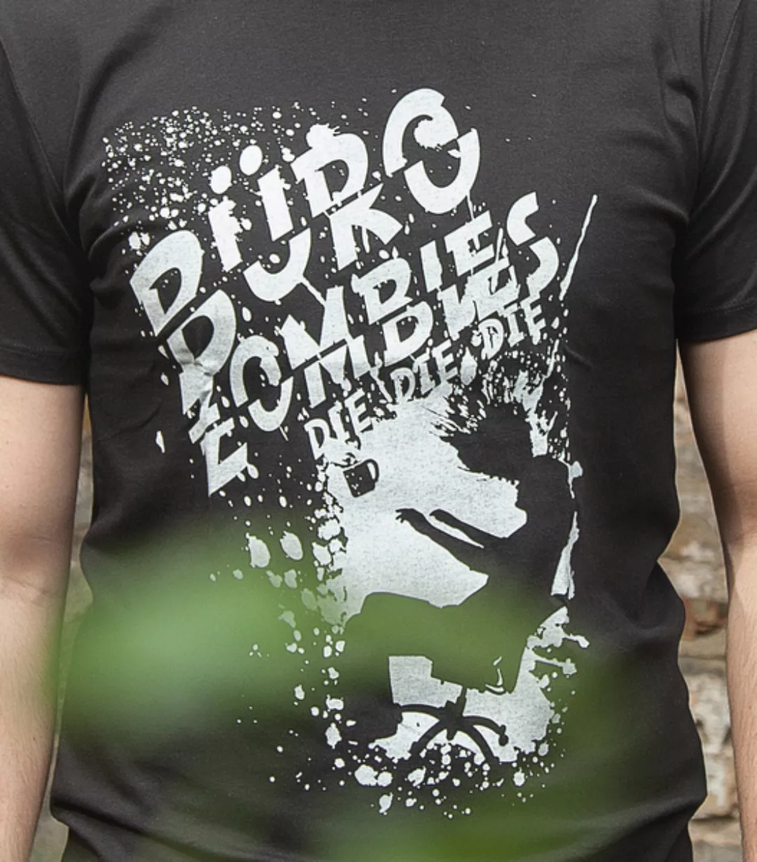 Büro Zombies Die Die Die - Fair Gehandeltes Männer T-shirt - Black günstig online kaufen
