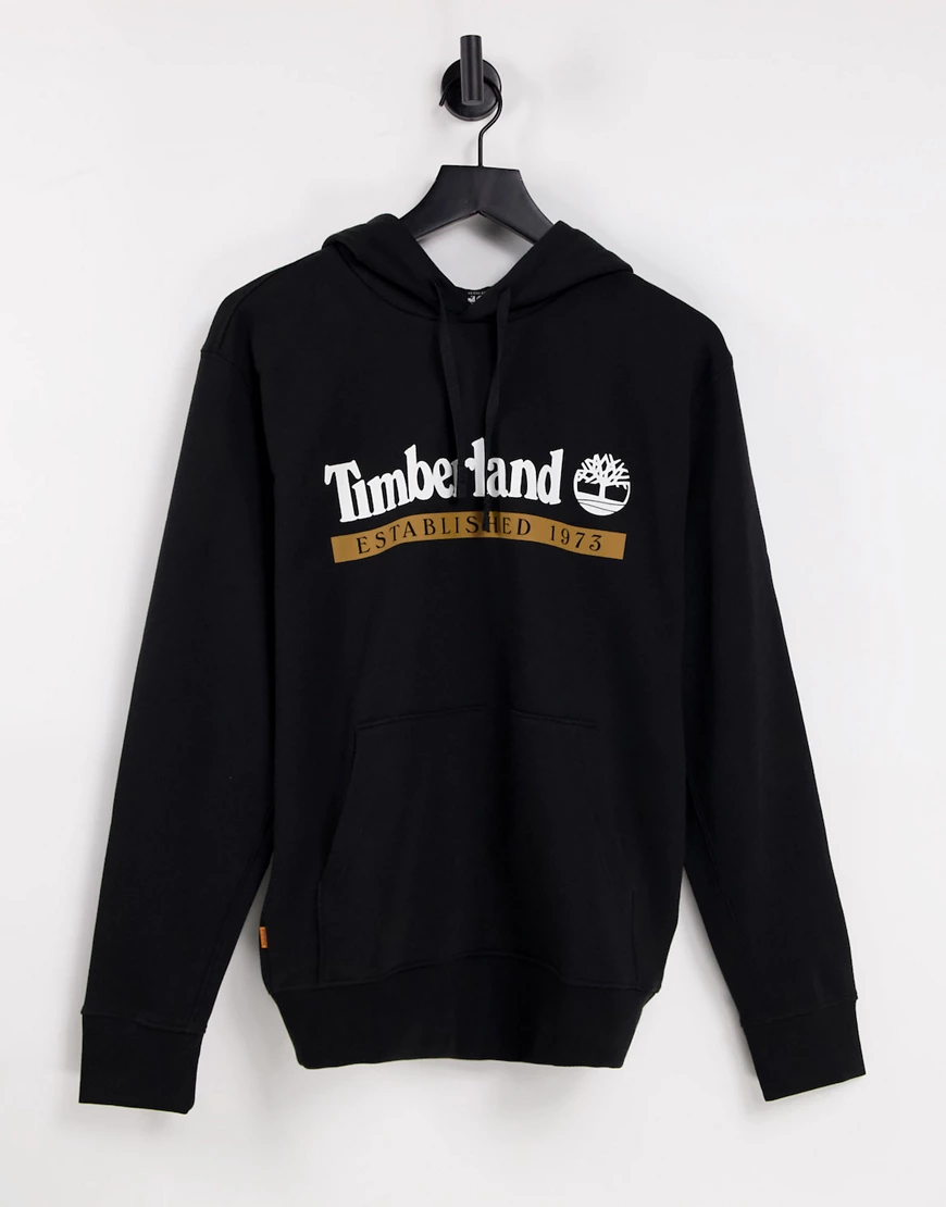 Timberland – Established 1973 – Kapuzenpullover in Schwarz günstig online kaufen