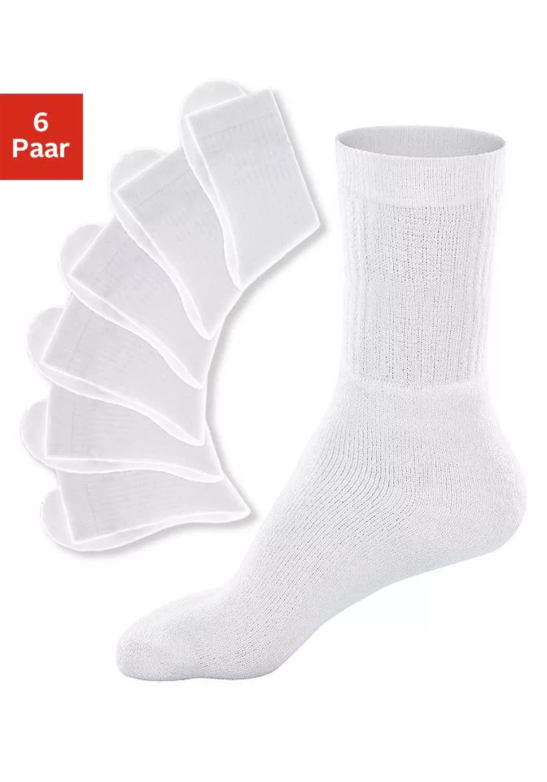 Go in Tennissocken, (Packung, 6 Paar), mit geripptem Schaft günstig online kaufen