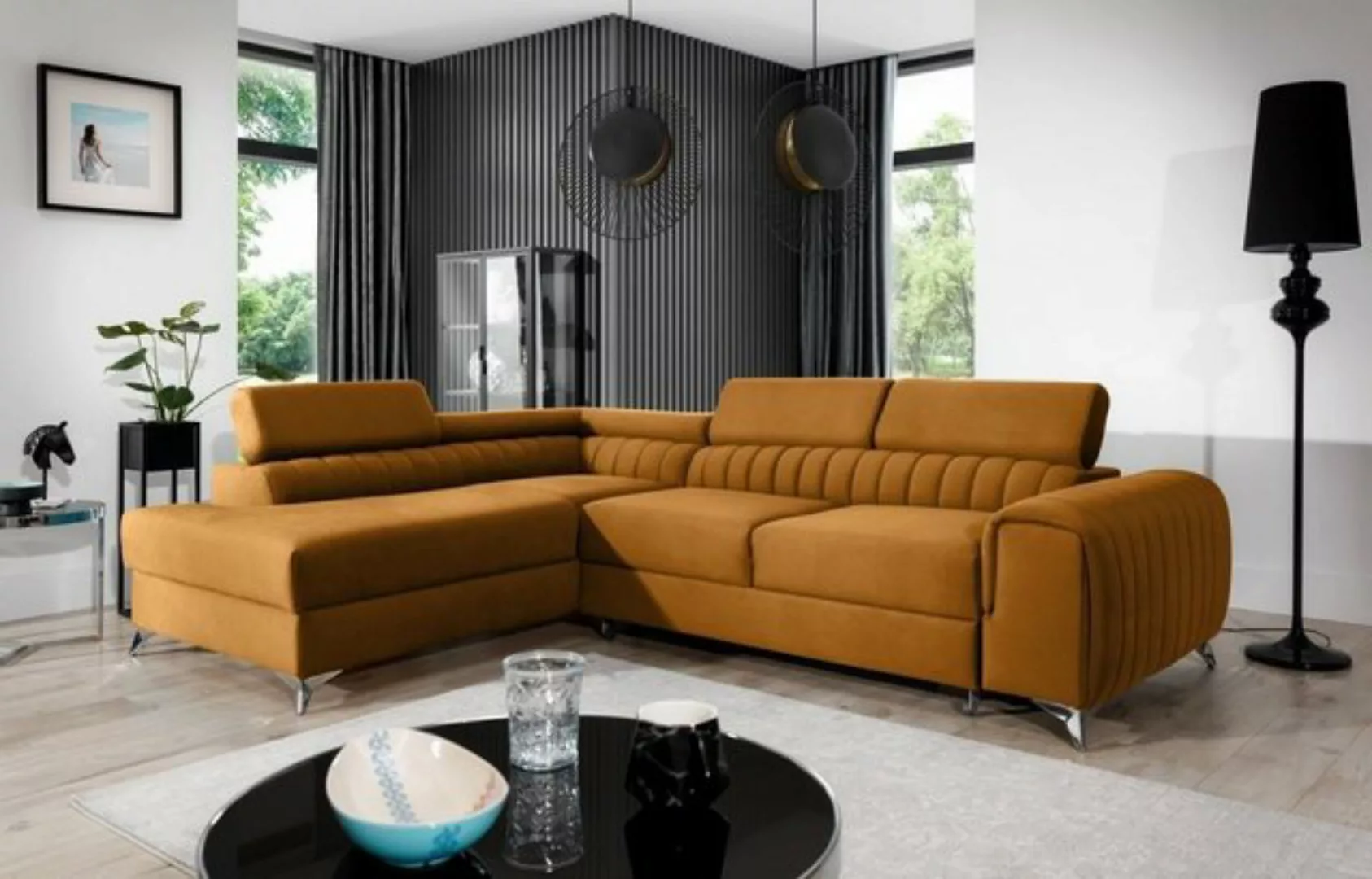 Luxusbetten24 Schlafsofa Designer Sofa Tirenni, mit Schlaf- und Klappfunkti günstig online kaufen